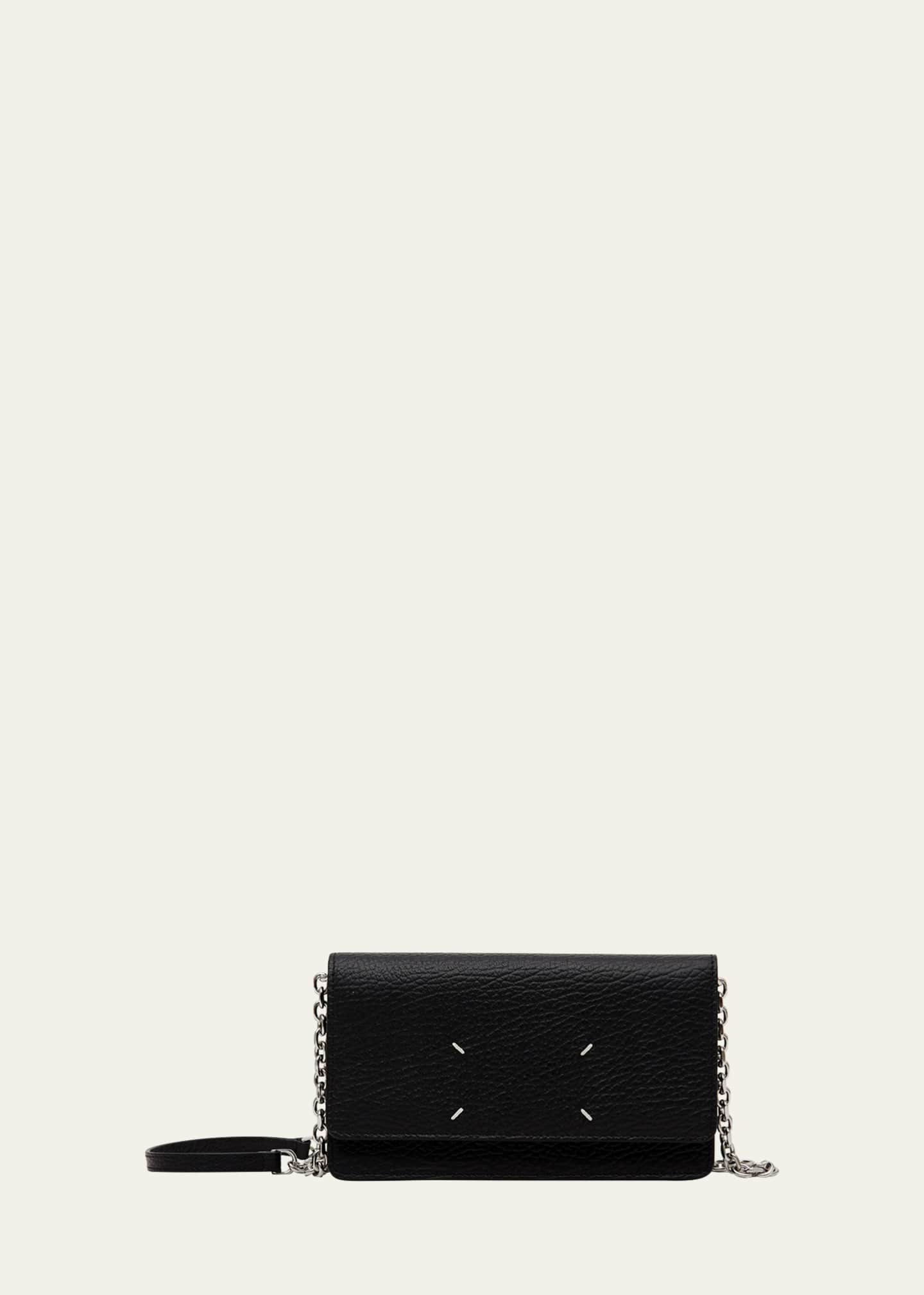 Maison Margiela Medium Flap Leather Wallet on Chain