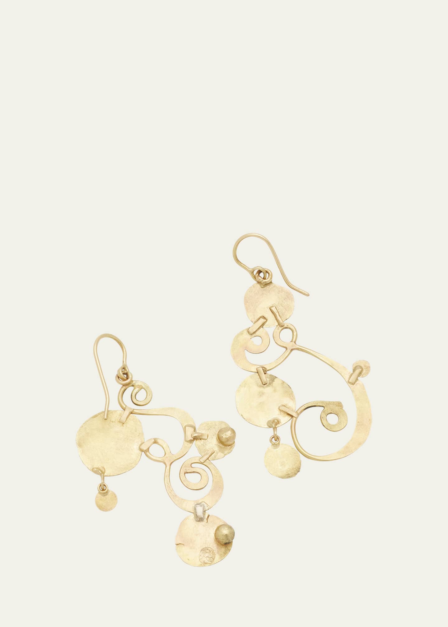 JUDY GEIB 18K Yellow Gold Dancing Calligraphic Earrings - Bergdorf Goodman