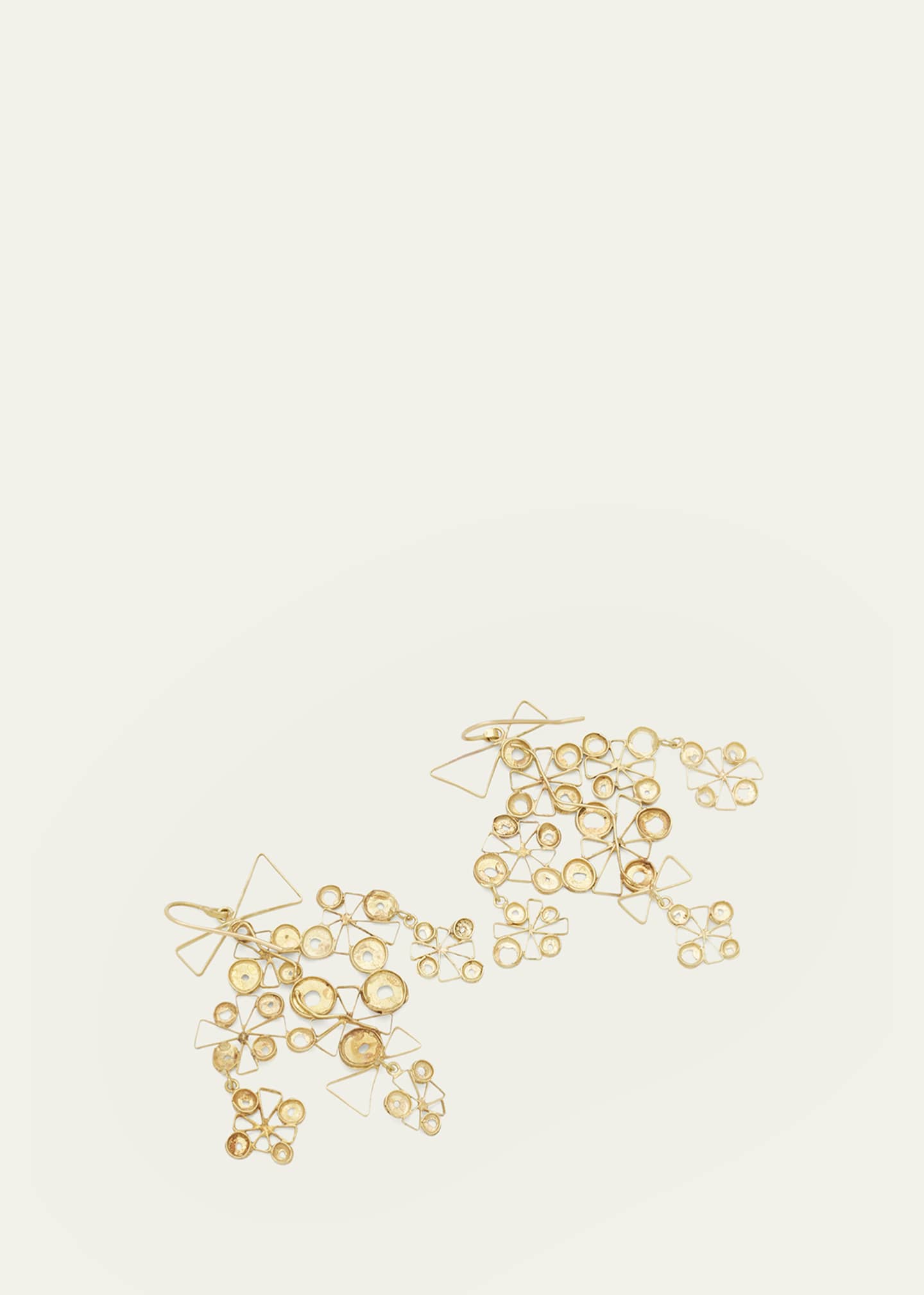 JUDY GEIB 18K Yellow Gold Disc Chandelier Earrings Bergdorf Goodman