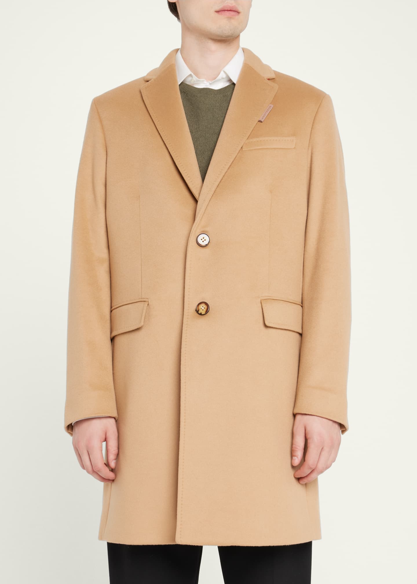 Burberry Men's Wool-Blend Overcoat - Bergdorf Goodman