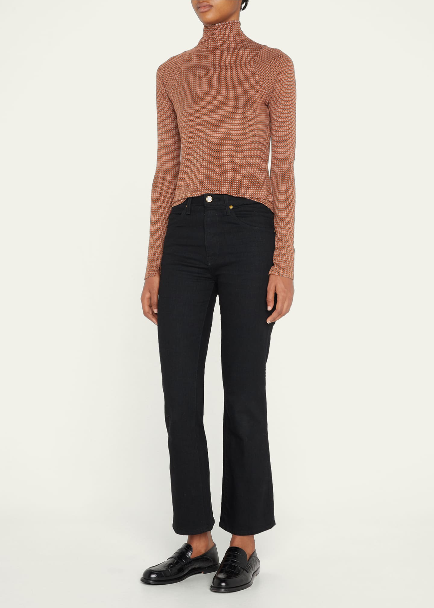 Rag & Bone Shaw Paneled Turtleneck Top - Bergdorf Goodman