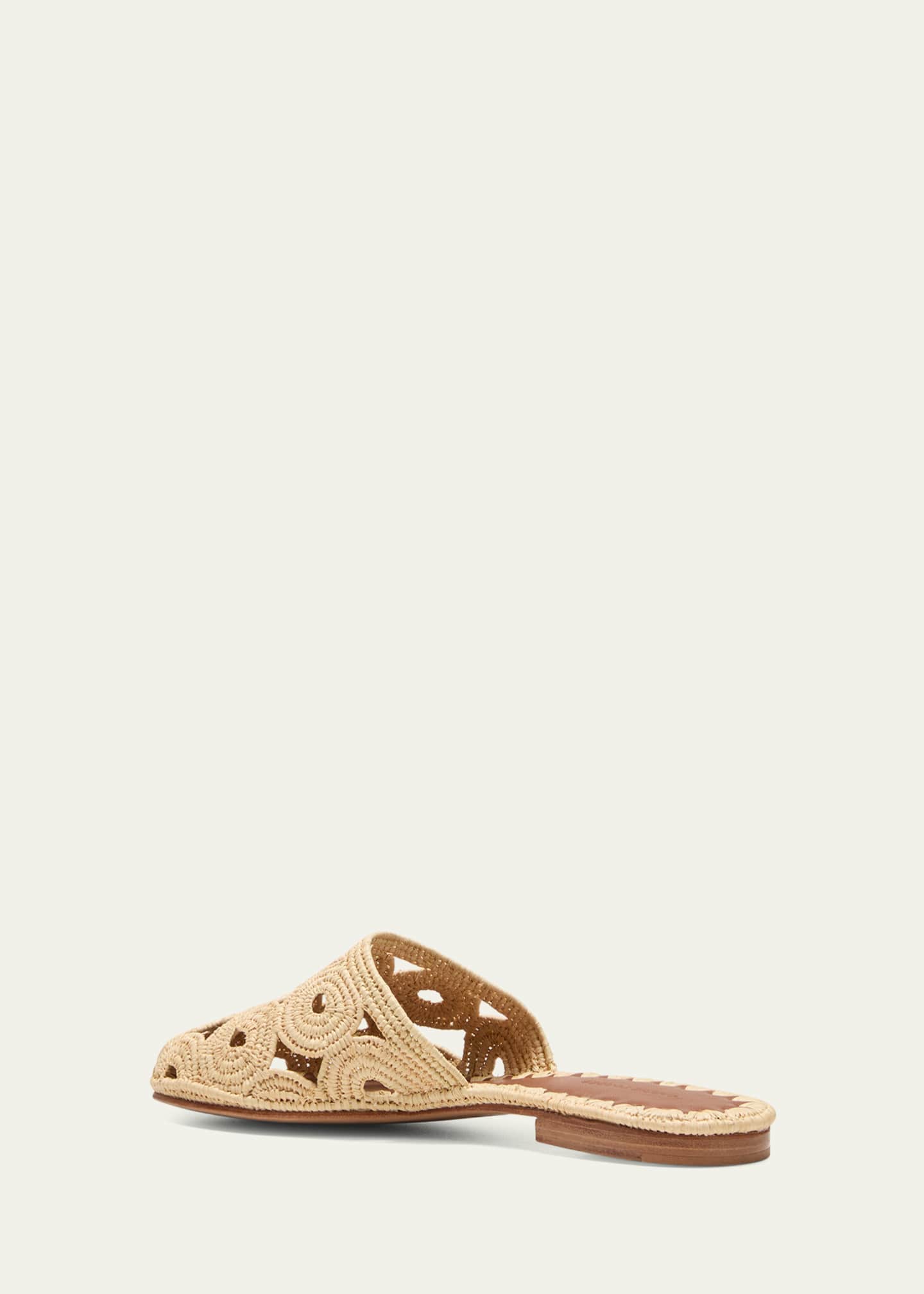 Carrie Forbes Boudoir Raffia Flat Mules Image 4 of 5