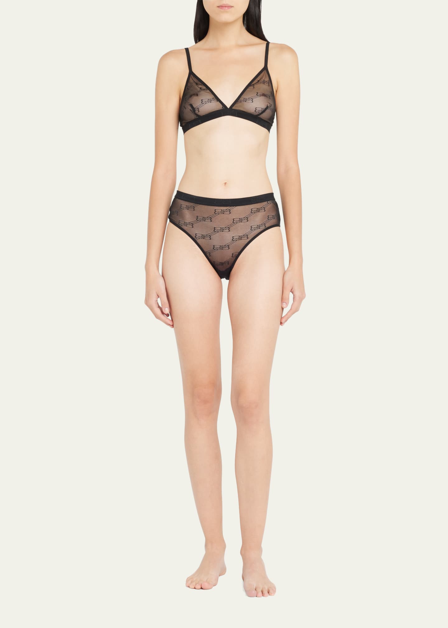 Balenciaga Monogram Tulle Panty Bergdorf Goodman