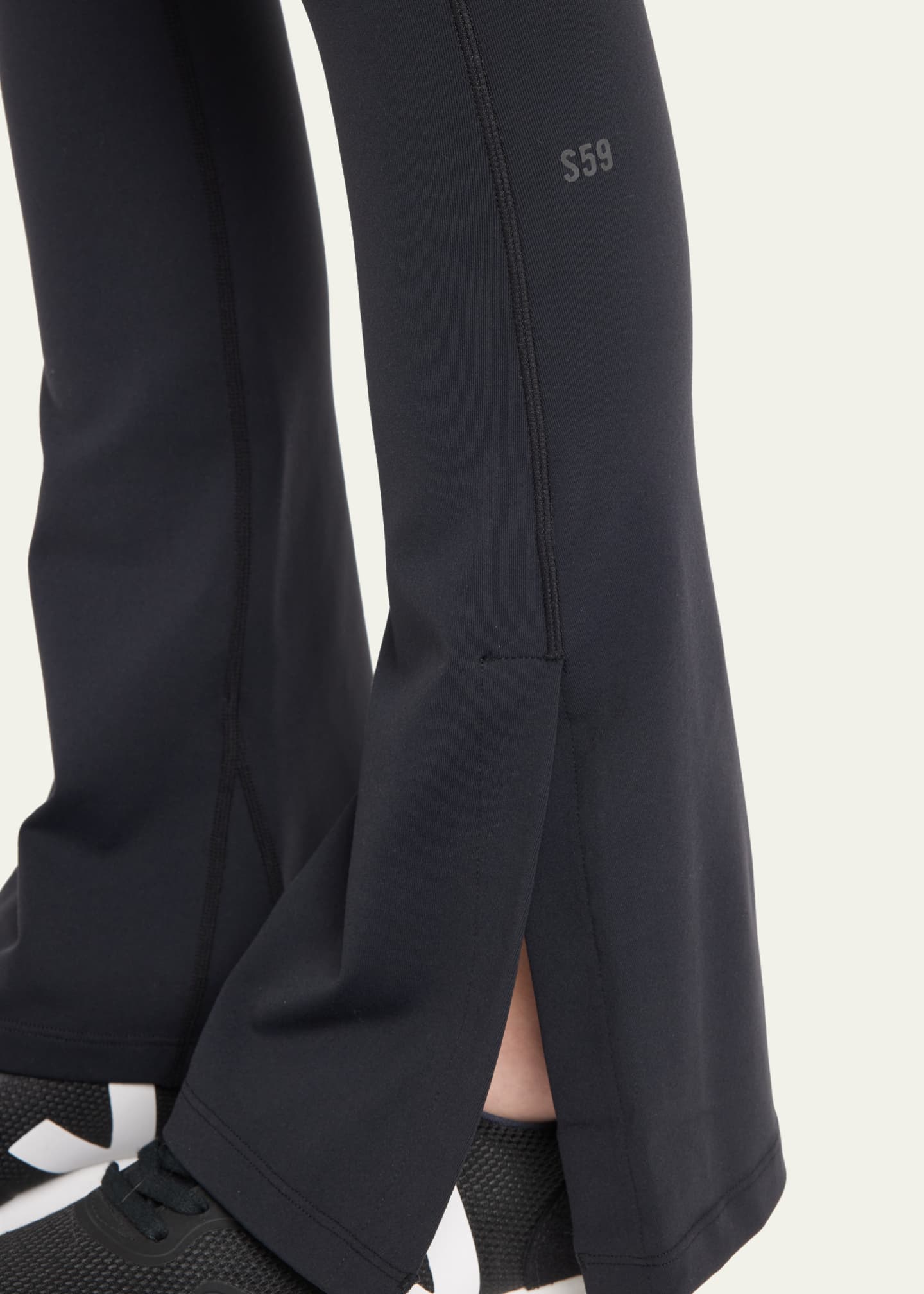 Splits59 Racquel High-Waisted Slit Flare Pants Image 5 of 5