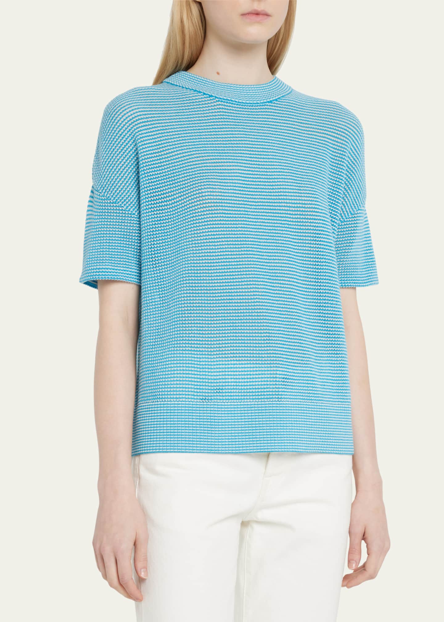 Akris punto Knit Crochet Polo