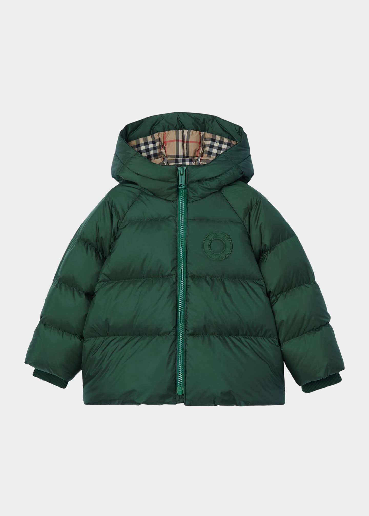 Burberry Boy's Tom Hooded Puffer Jacket, Size 314 Bergdorf Goodman
