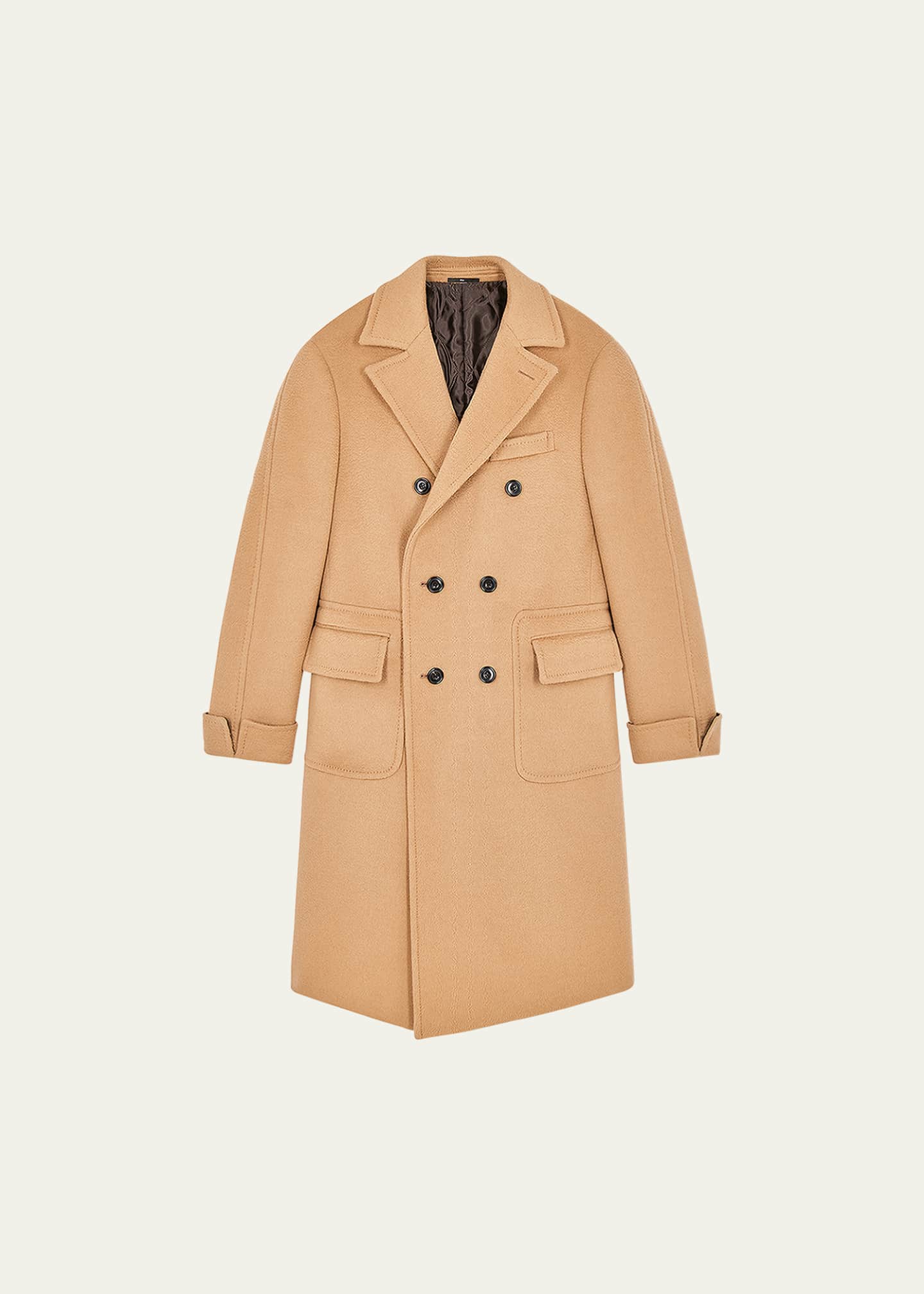 Burberry mens double breasted wool coat sales