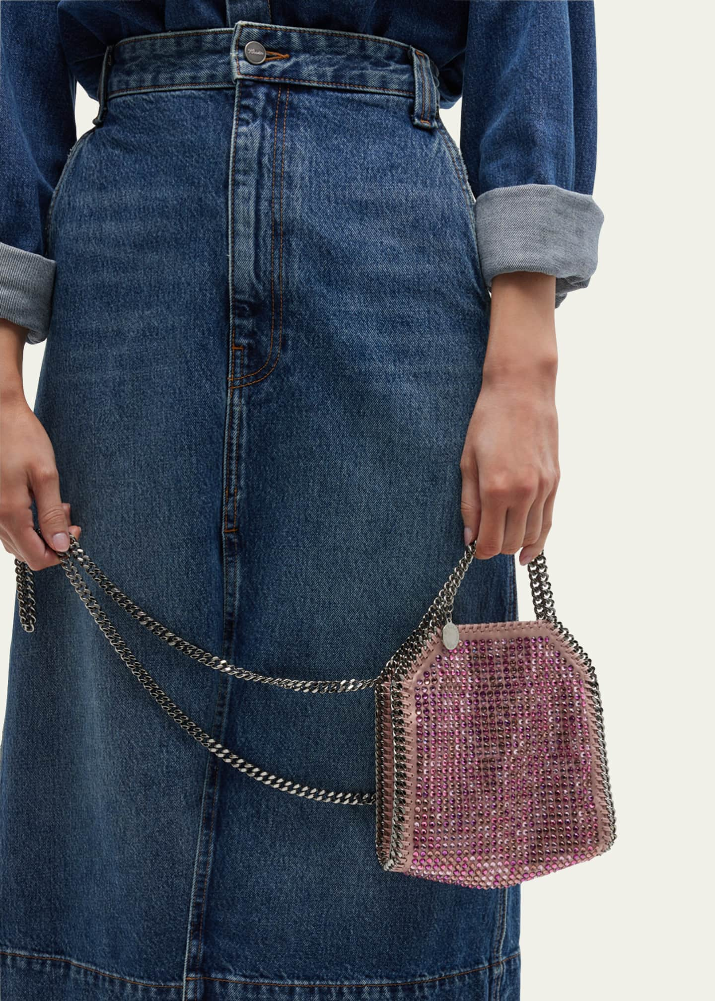 Stella McCartney Falabella Tiny Crystal Tote Bag - Bergdorf Goodman