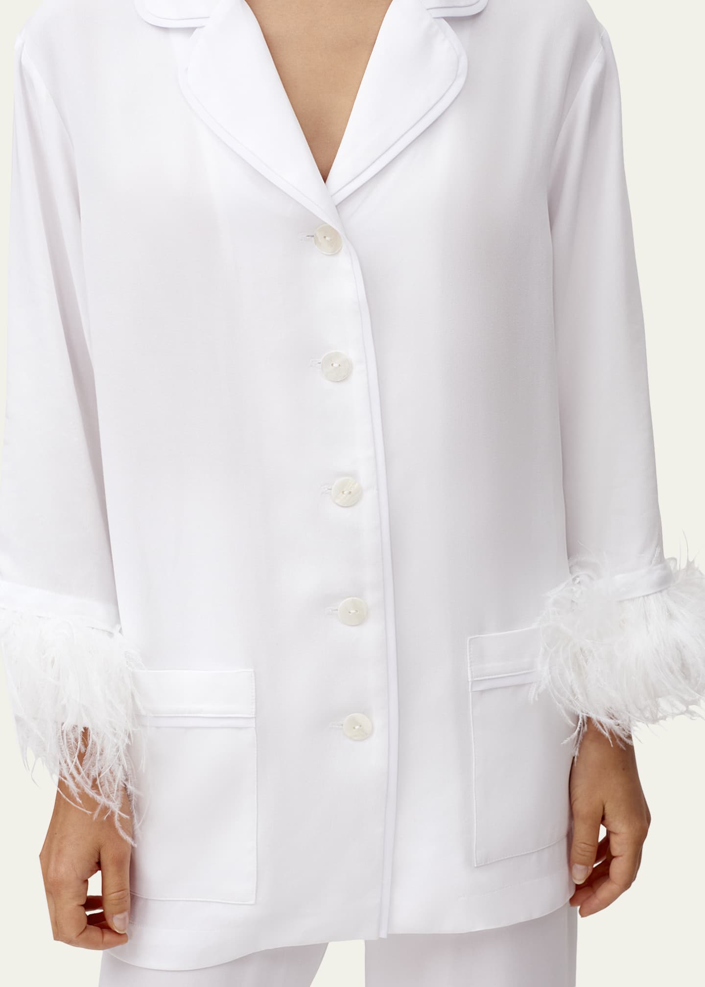 Sleeper Double Feather-Trim Party Pajama Set Image 5 of 6