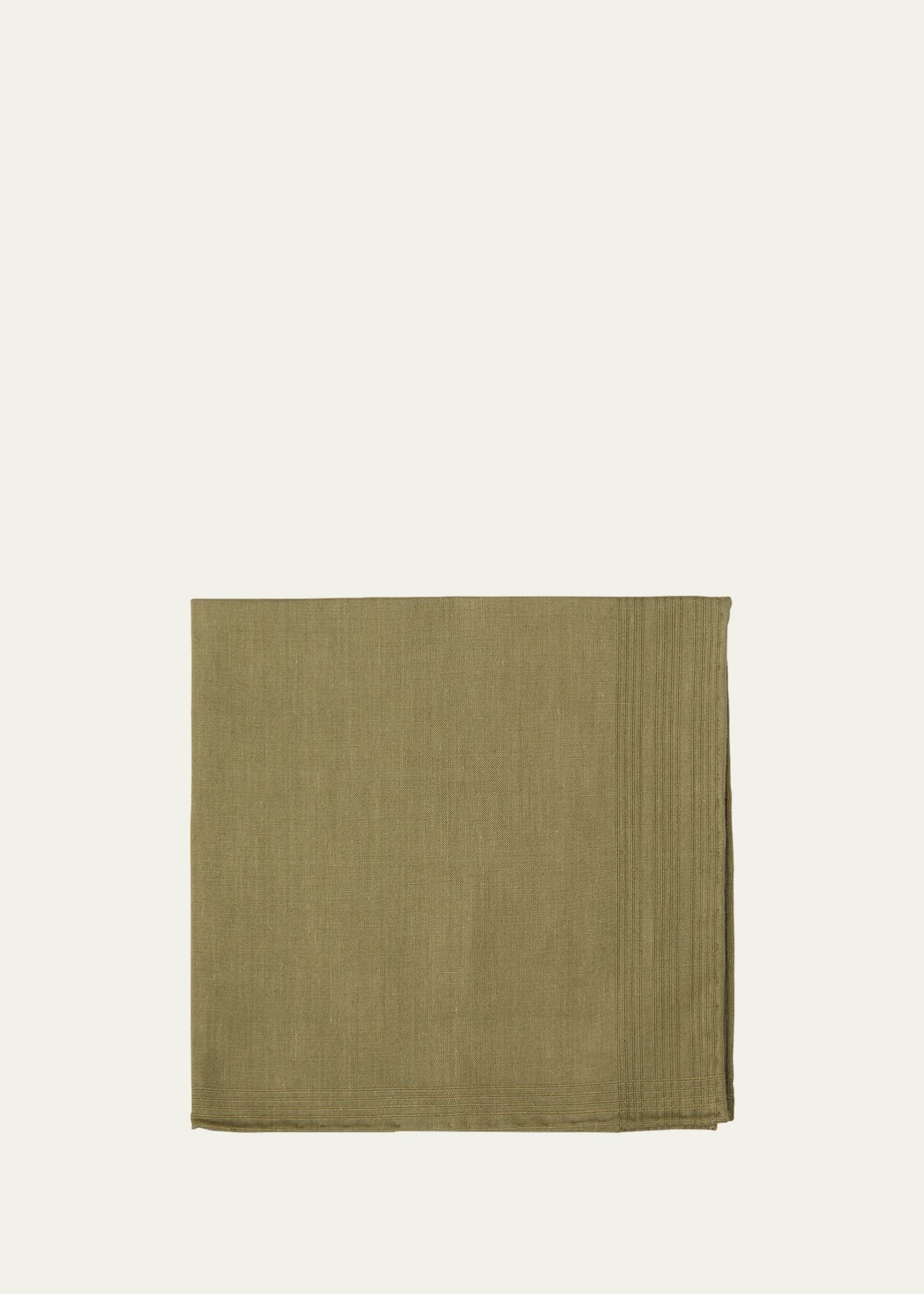 Simonnot Godard Men's Tonal Stripe Handkerchief