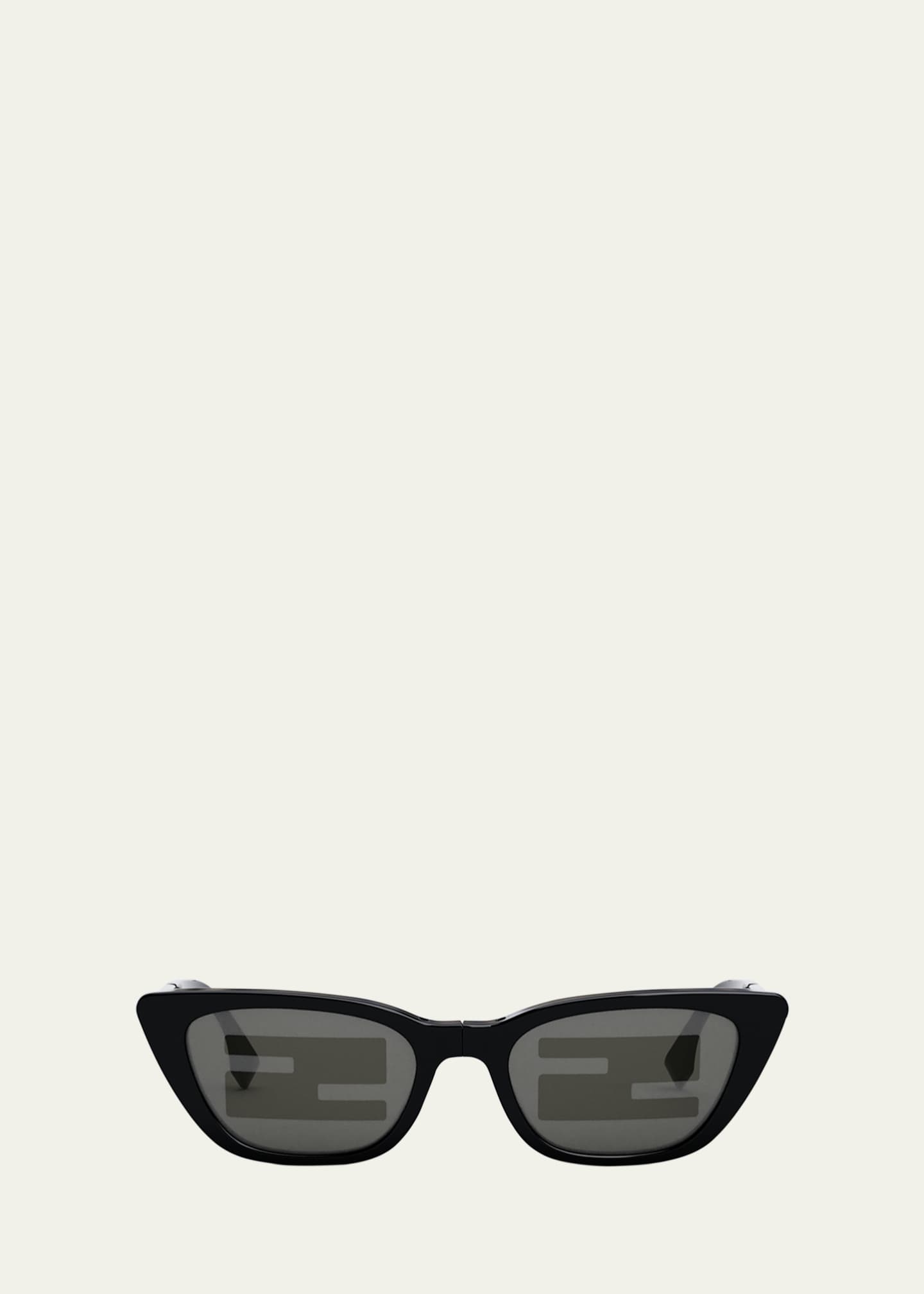 Fendi mirrored hot sale cat eye sunglasses