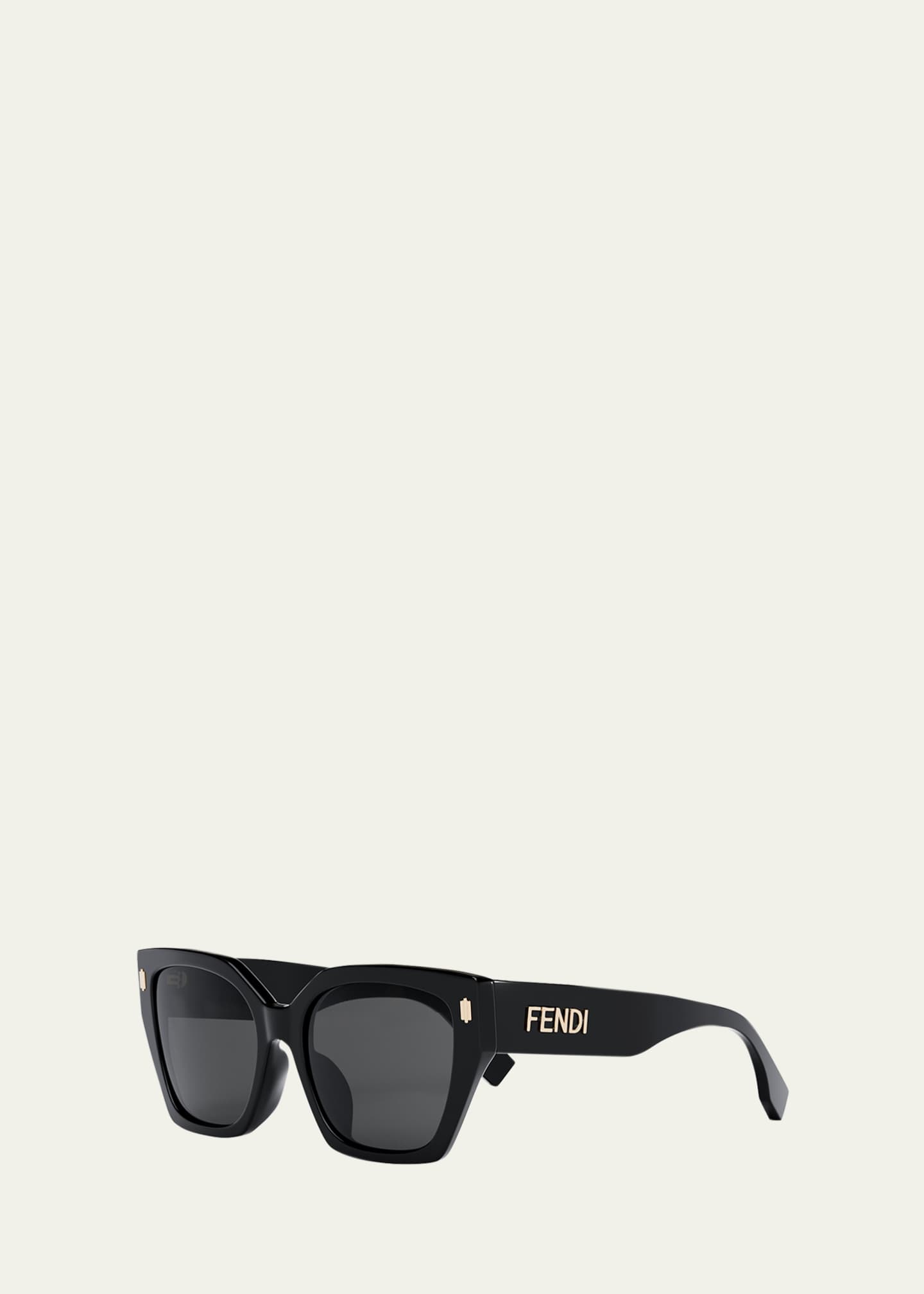 Fendi Logo Square Acetate Sunglasses Image 2 of 3