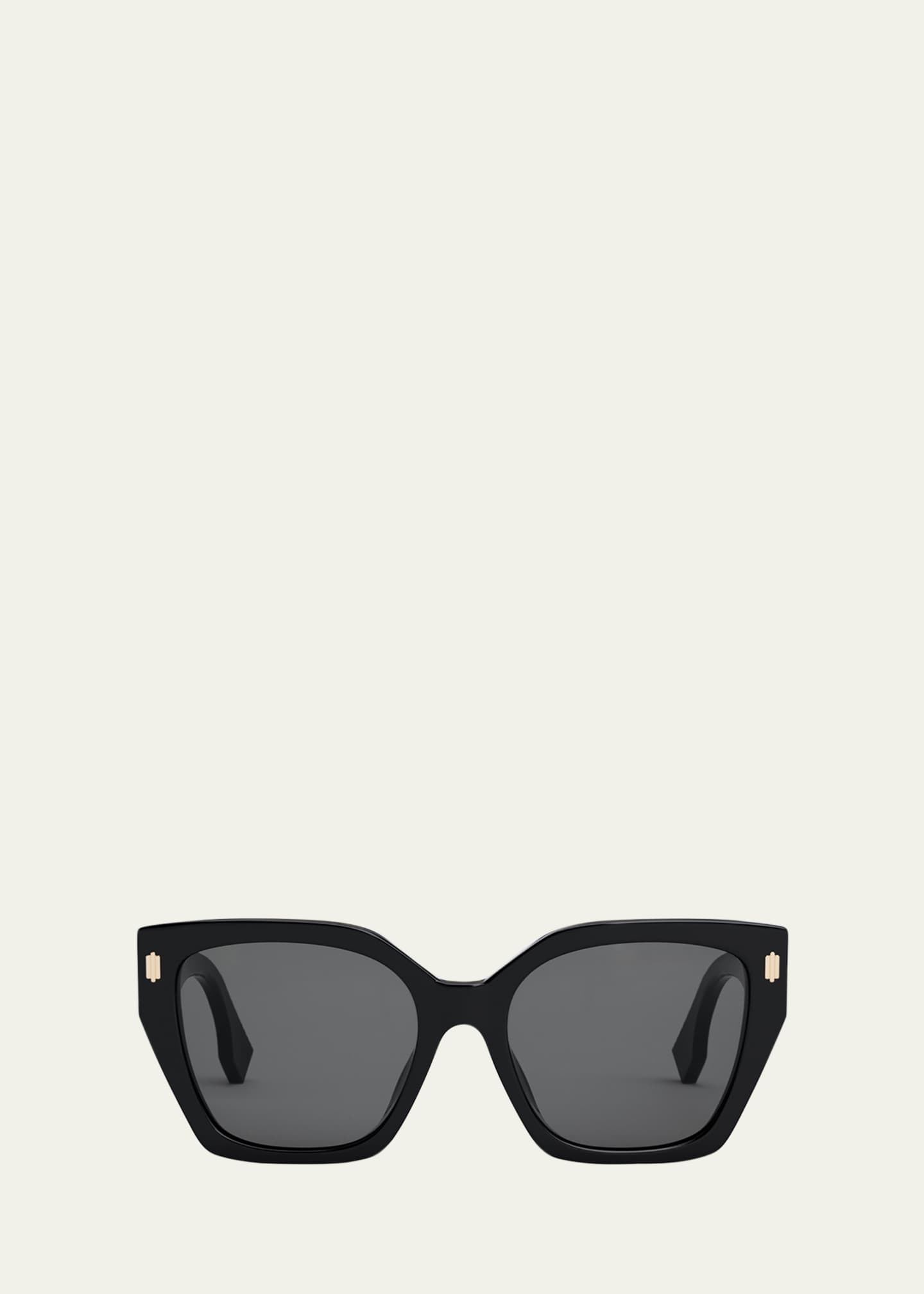 Fendi Logo Square Acetate Sunglasses Bergdorf Goodman