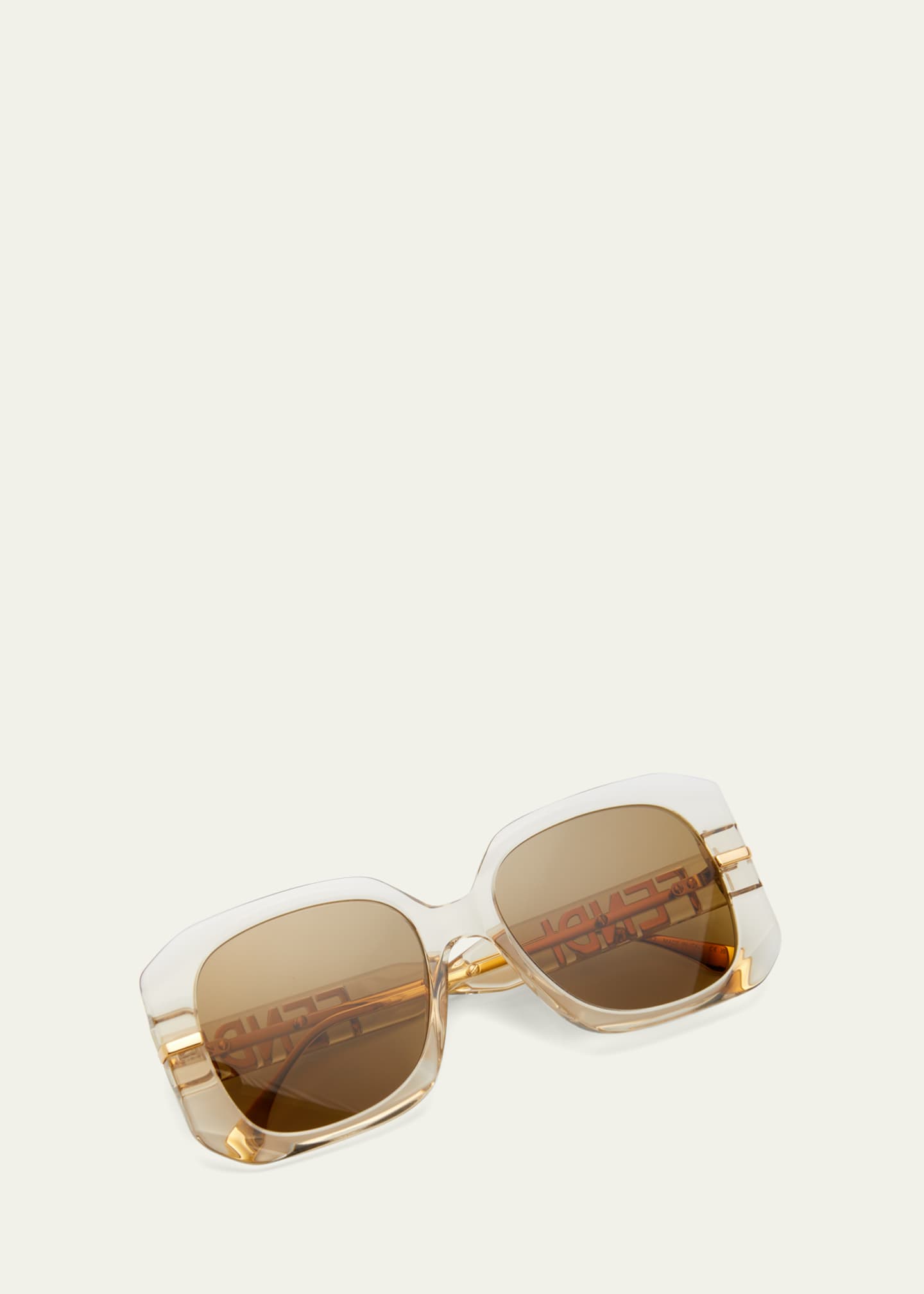 Fendi First oversized square acetate sunglasses