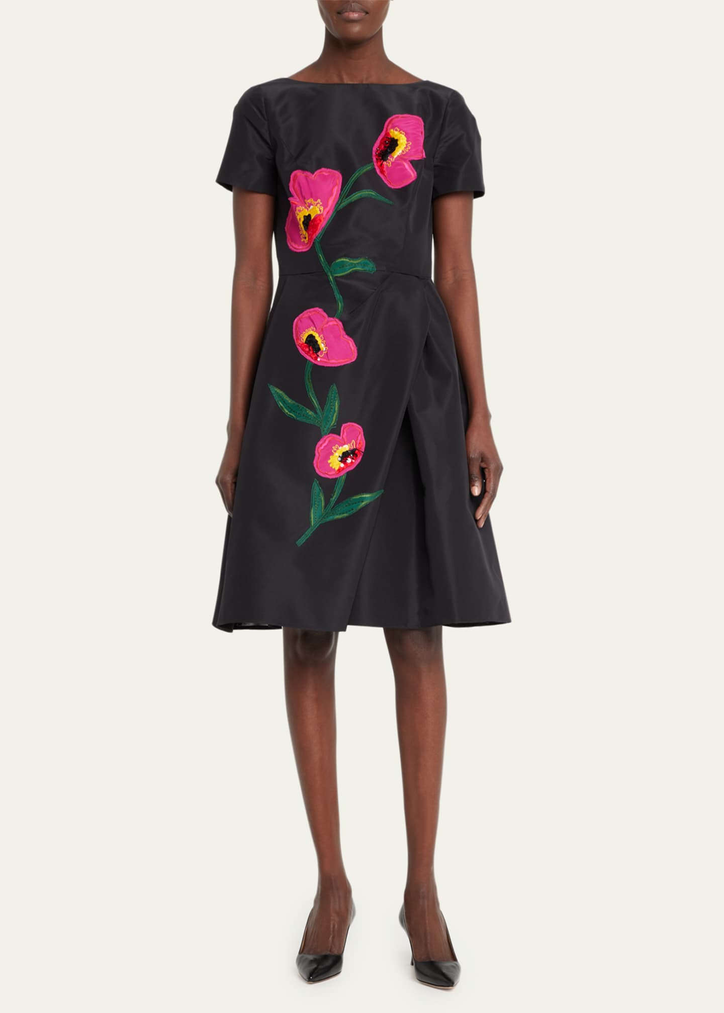Carolina herrera cheap floral dress