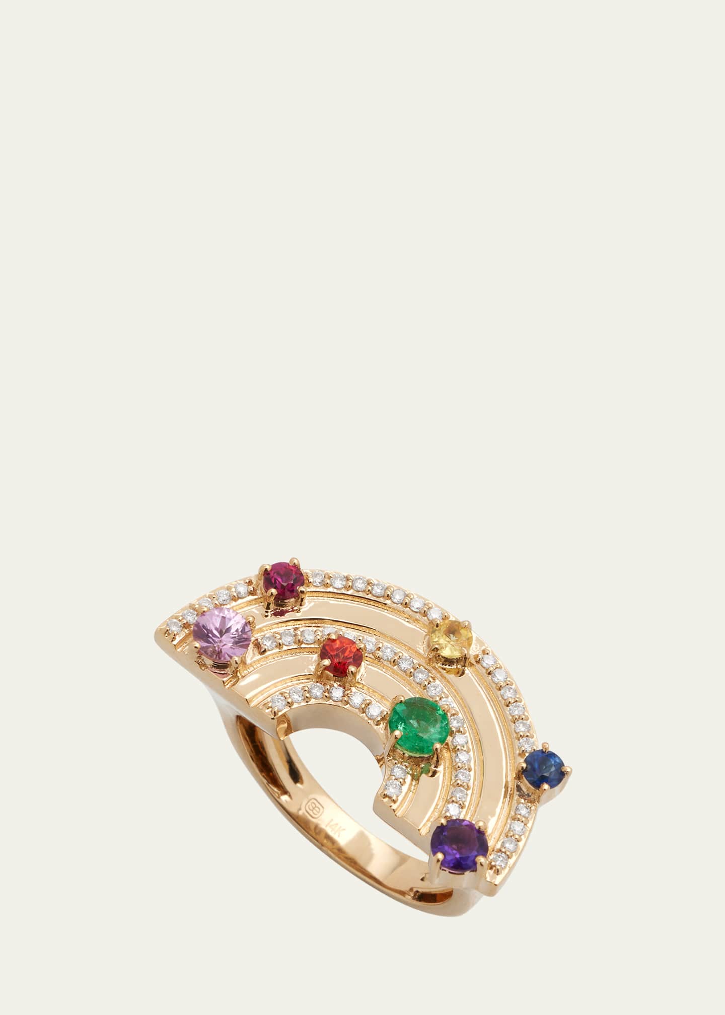 Sydney evan rainbow ring outlet