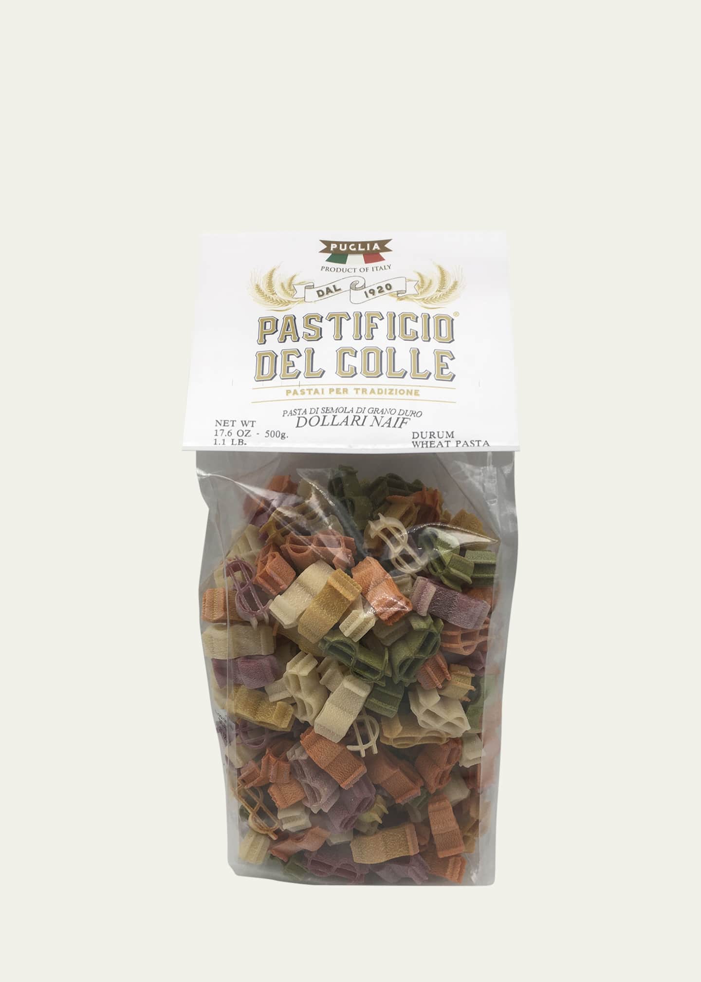 Pastificio del Colle Dollar Sign Multi-Colored Pasta Noodles Image 2 of 4