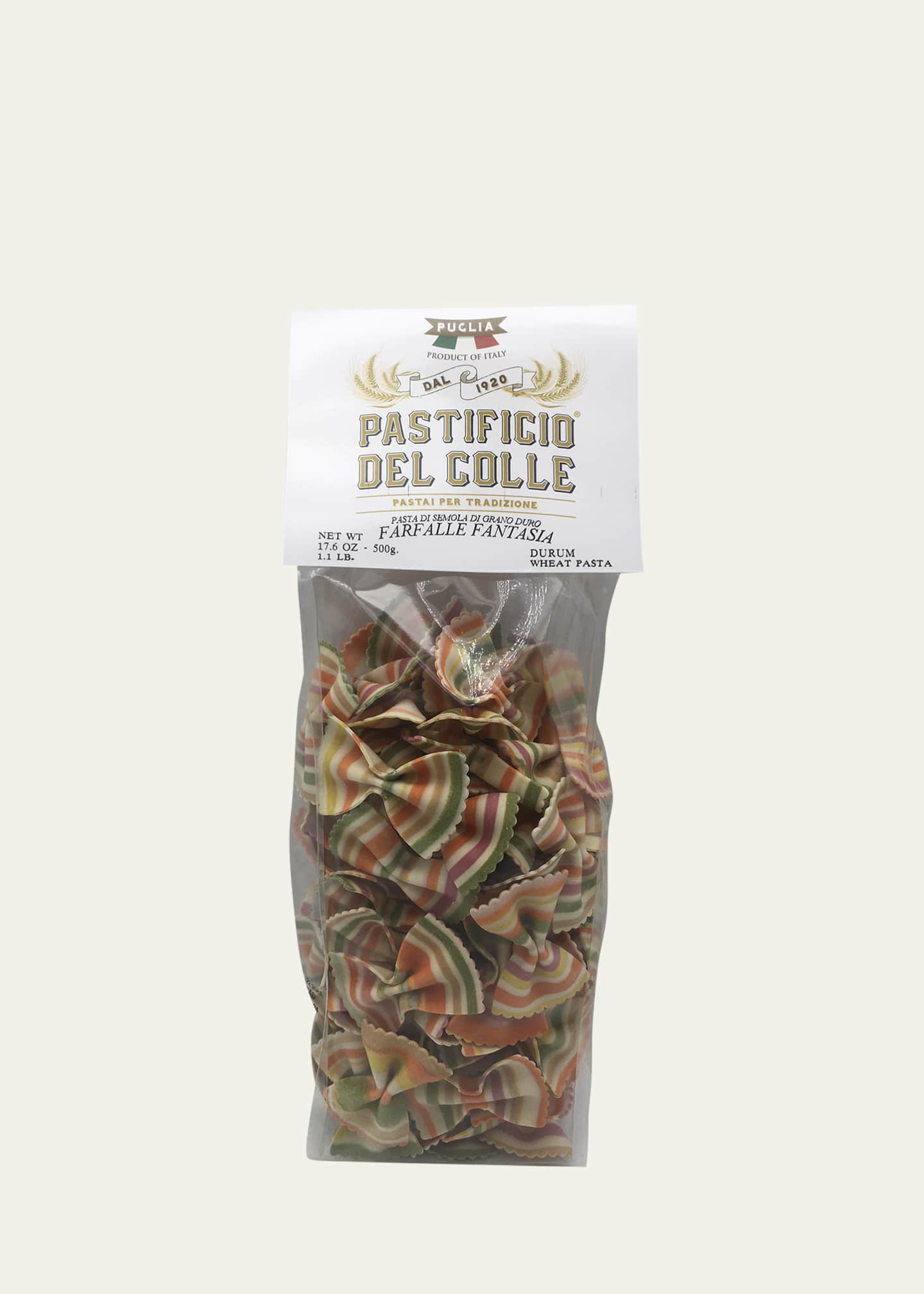 Pastificio del Colle Striped Farfalle Pasta Image 2 of 3