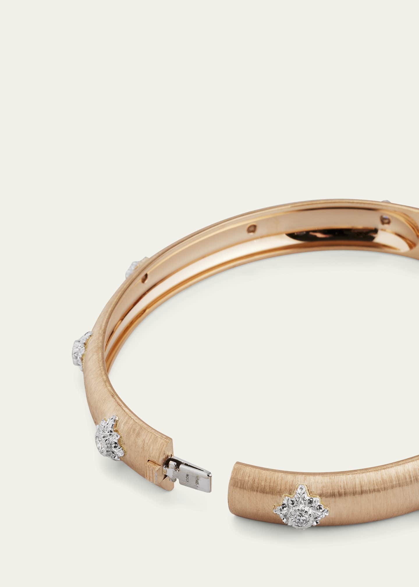 Buccellati Macri Bombe 18K Rose Gold Diamond Cuff, 8mm Image 4 of 4
