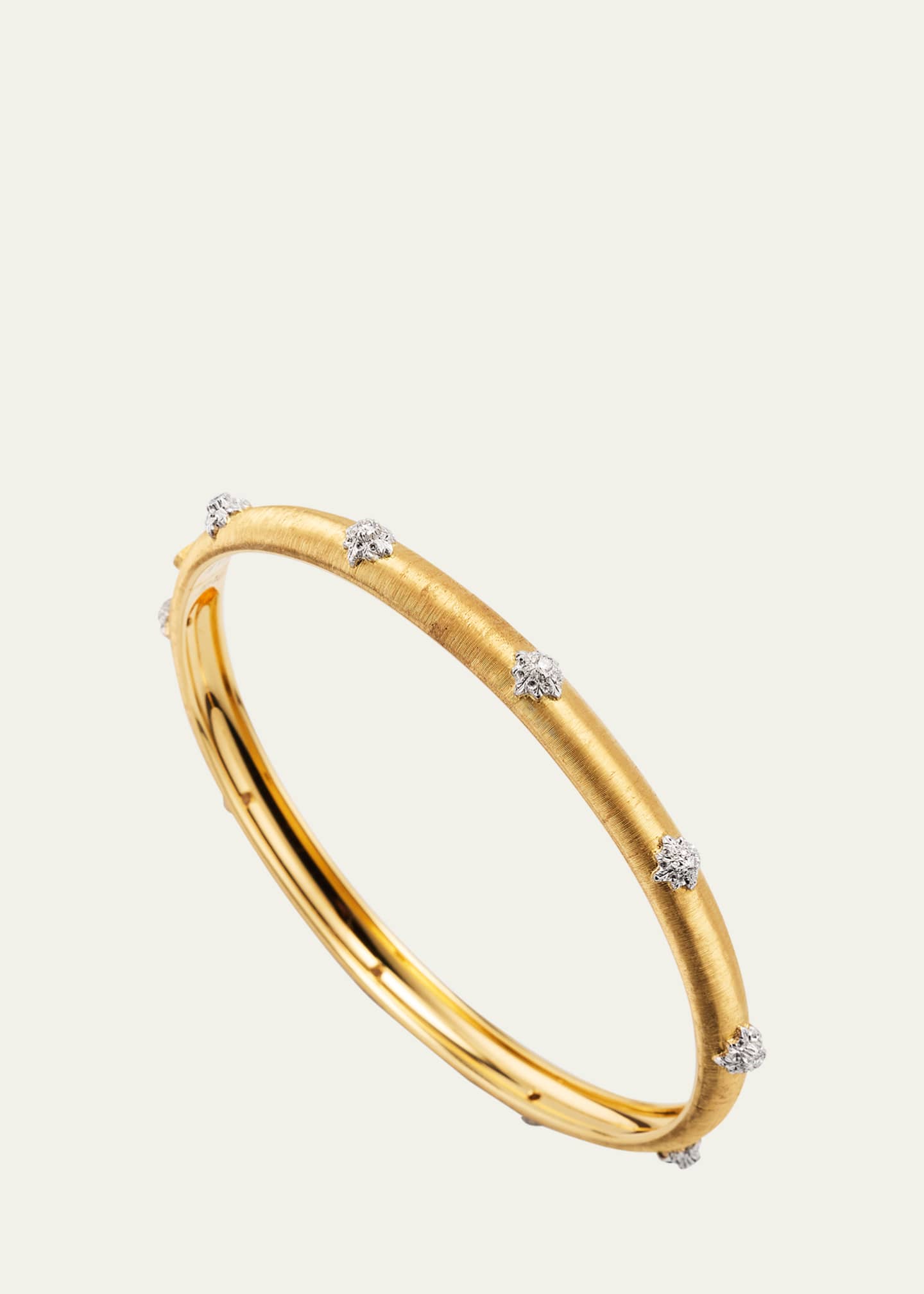 Buccellati Macri Bombe 18K Gold Diamond Cuff Bracelet Image 3 of 5