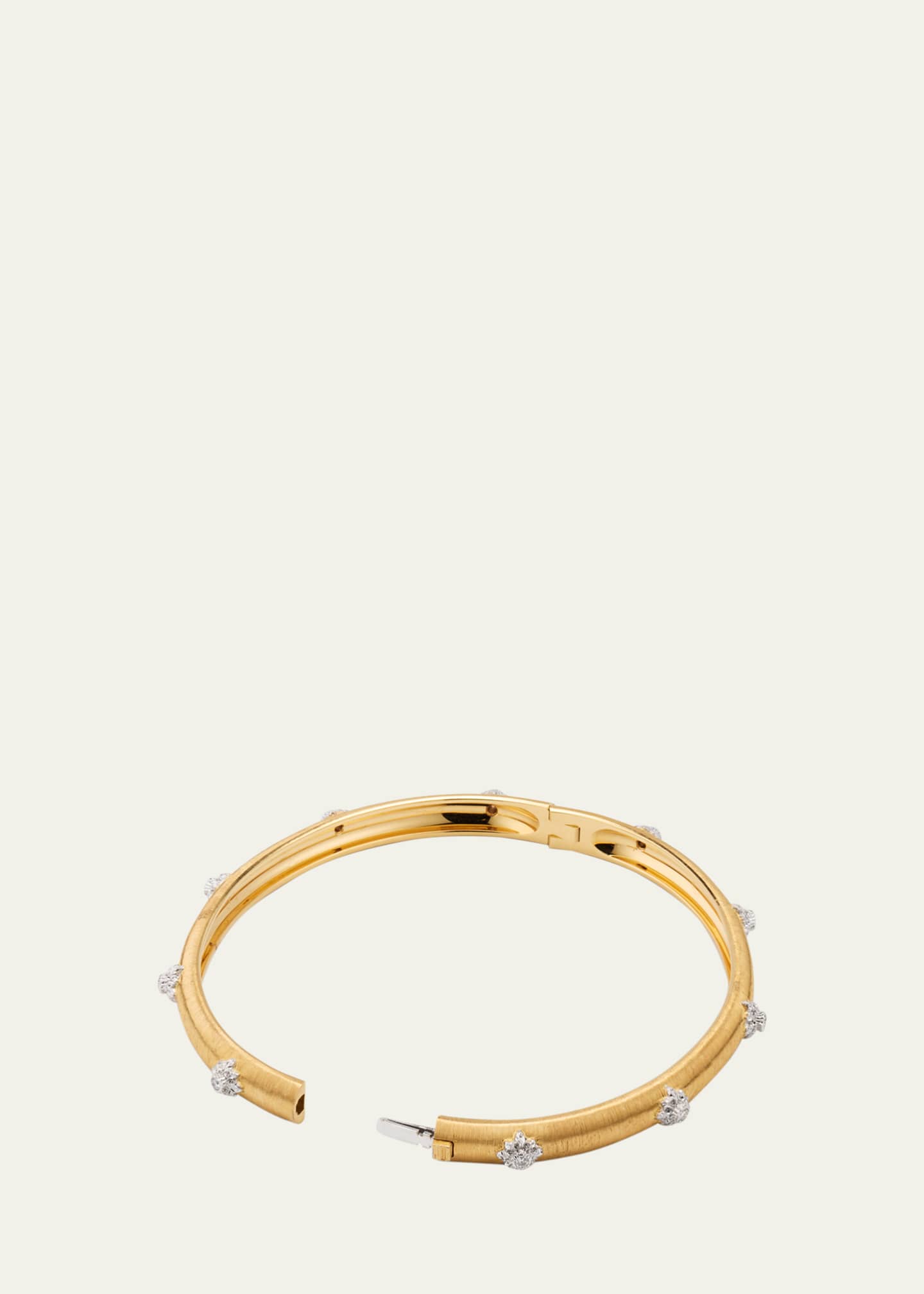 Buccellati Macri Bombe 18K Gold Diamond Cuff Bracelet Image 4 of 5