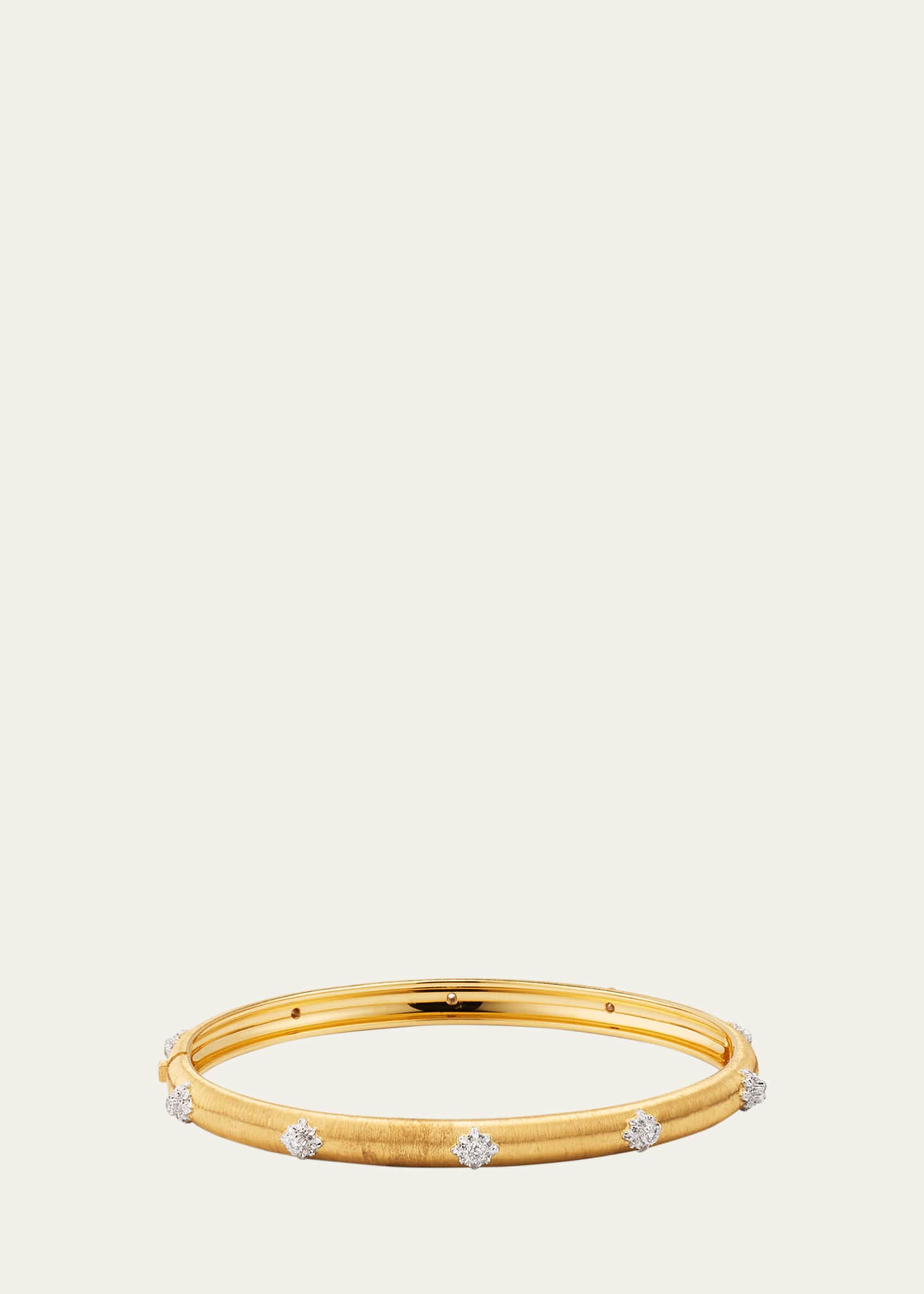 Buccellati Macri Bombe 18K Gold Diamond Cuff Bracelet Image 1 of 5