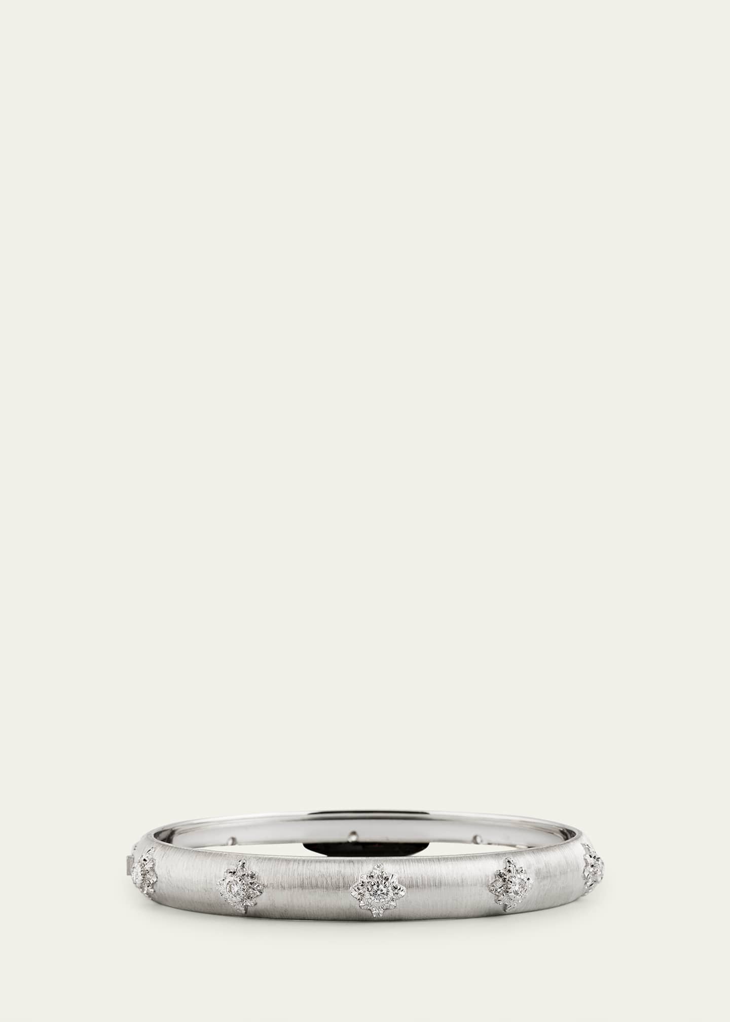 Buccellati Macri Bombe 18K White Gold Diamond Cuff, 8mm Image 1 of 4