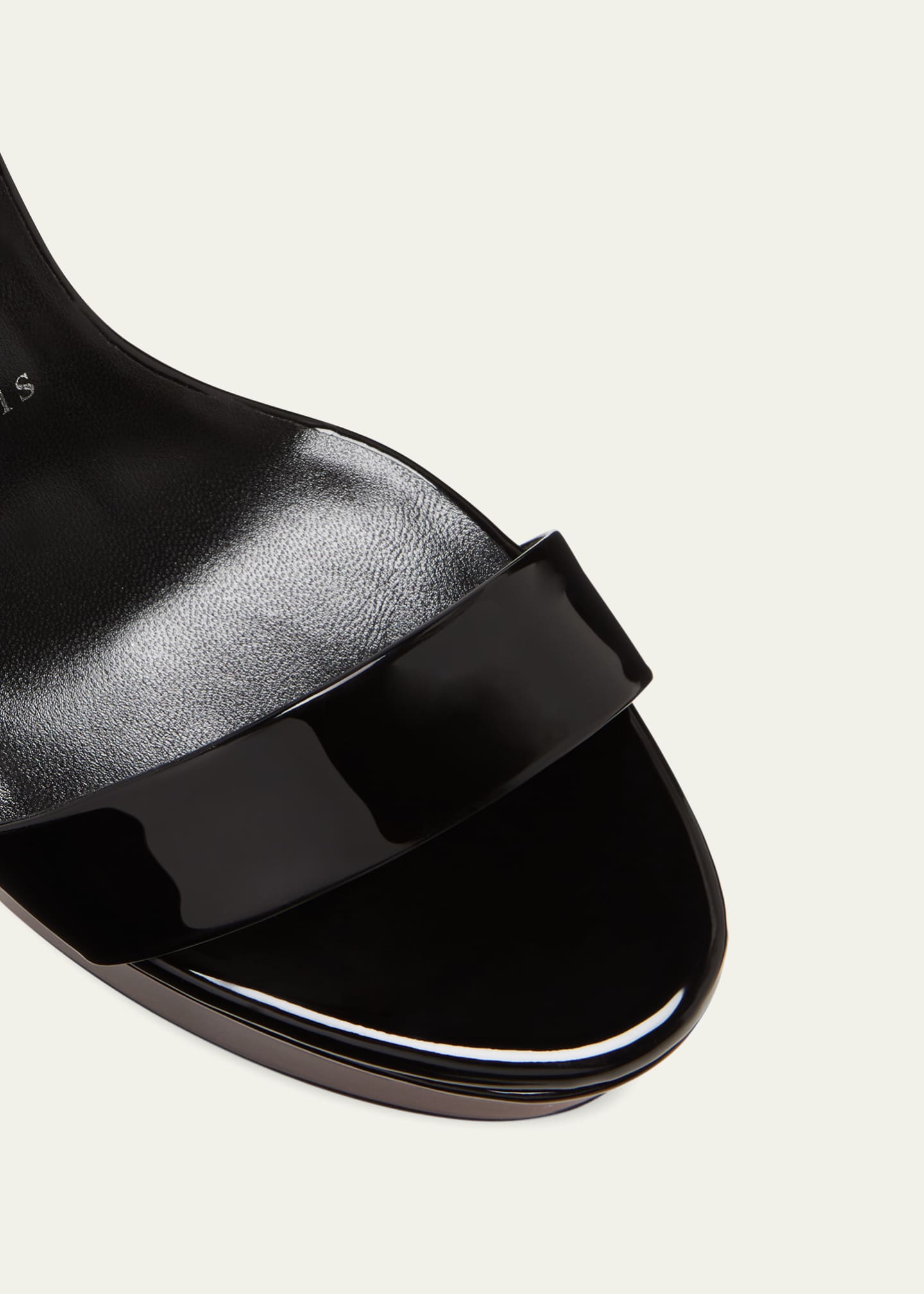 Christian Louboutin Movida Sabina Patent Red Sole Platform Sandals