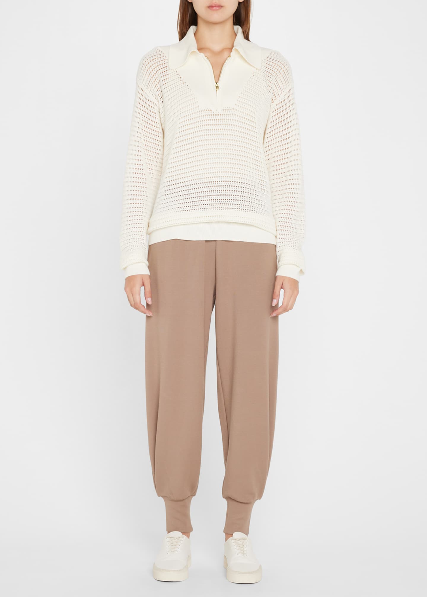 Varley Cole Open-Knit Polo Sweater - Bergdorf Goodman