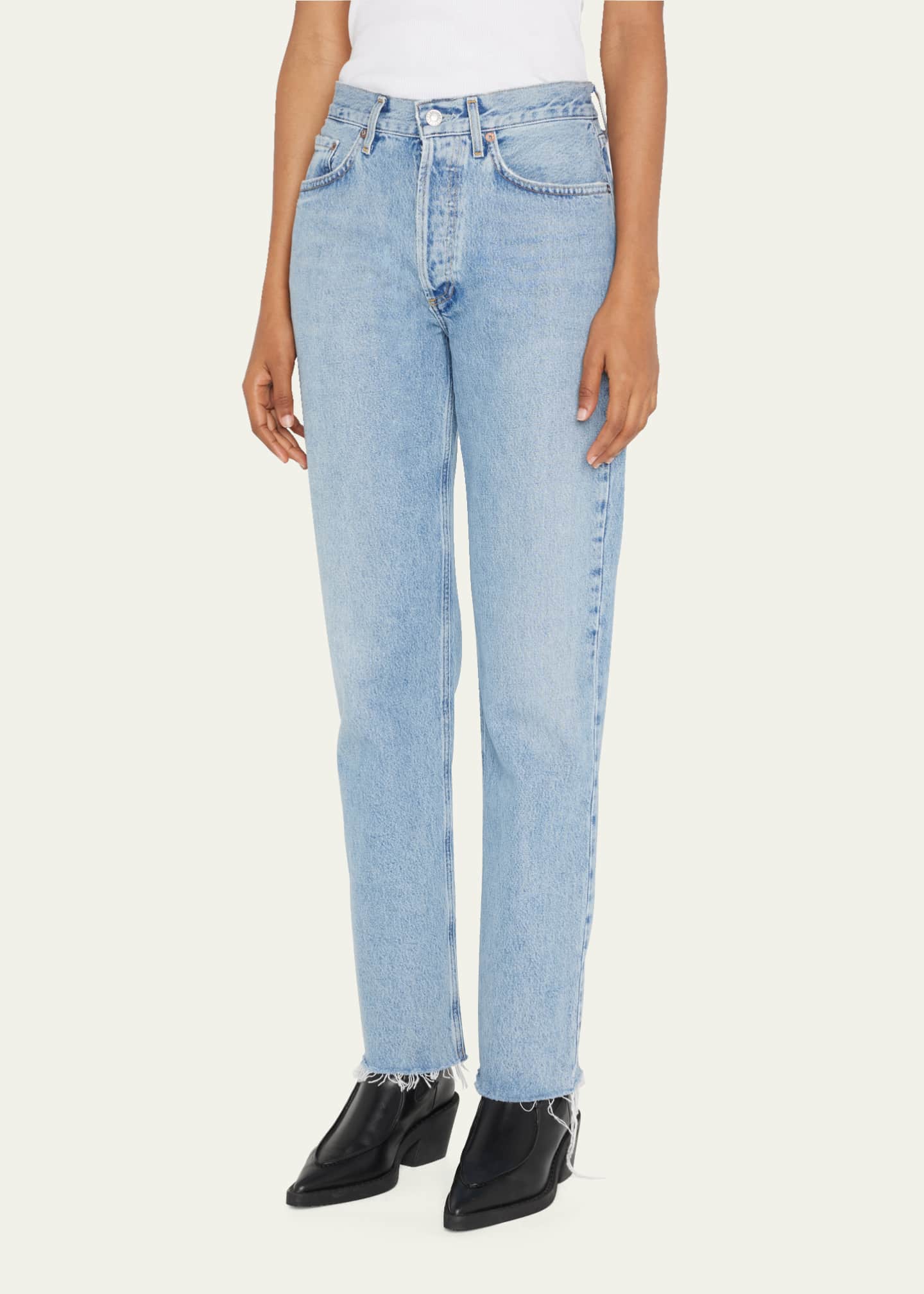 AGOLDE Lana Vintage Straight Ankle Jeans Image 4 of 5
