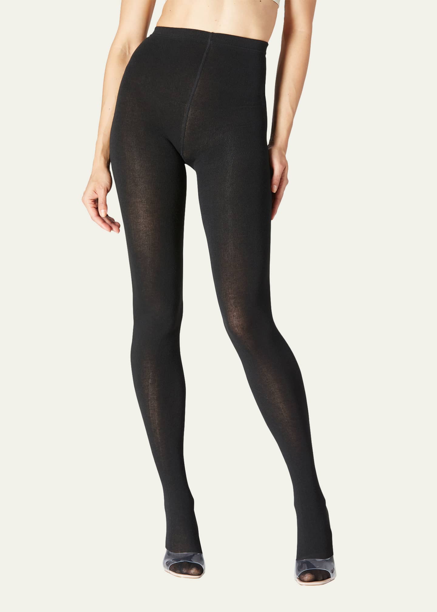 Ladies black cotton tights hotsell