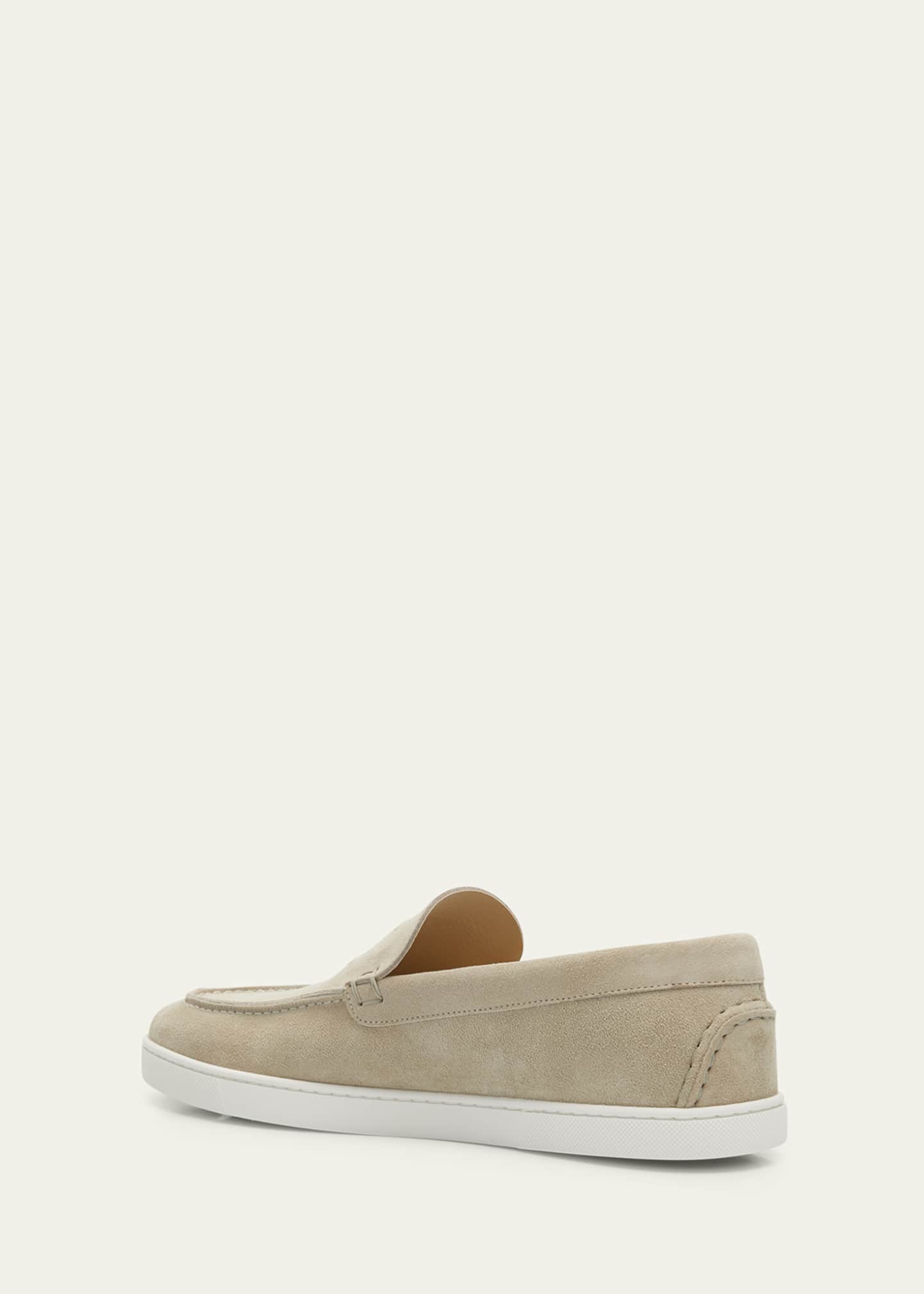 Christian Louboutin Men s Varsiboat Red Sole Leather Boat Shoes