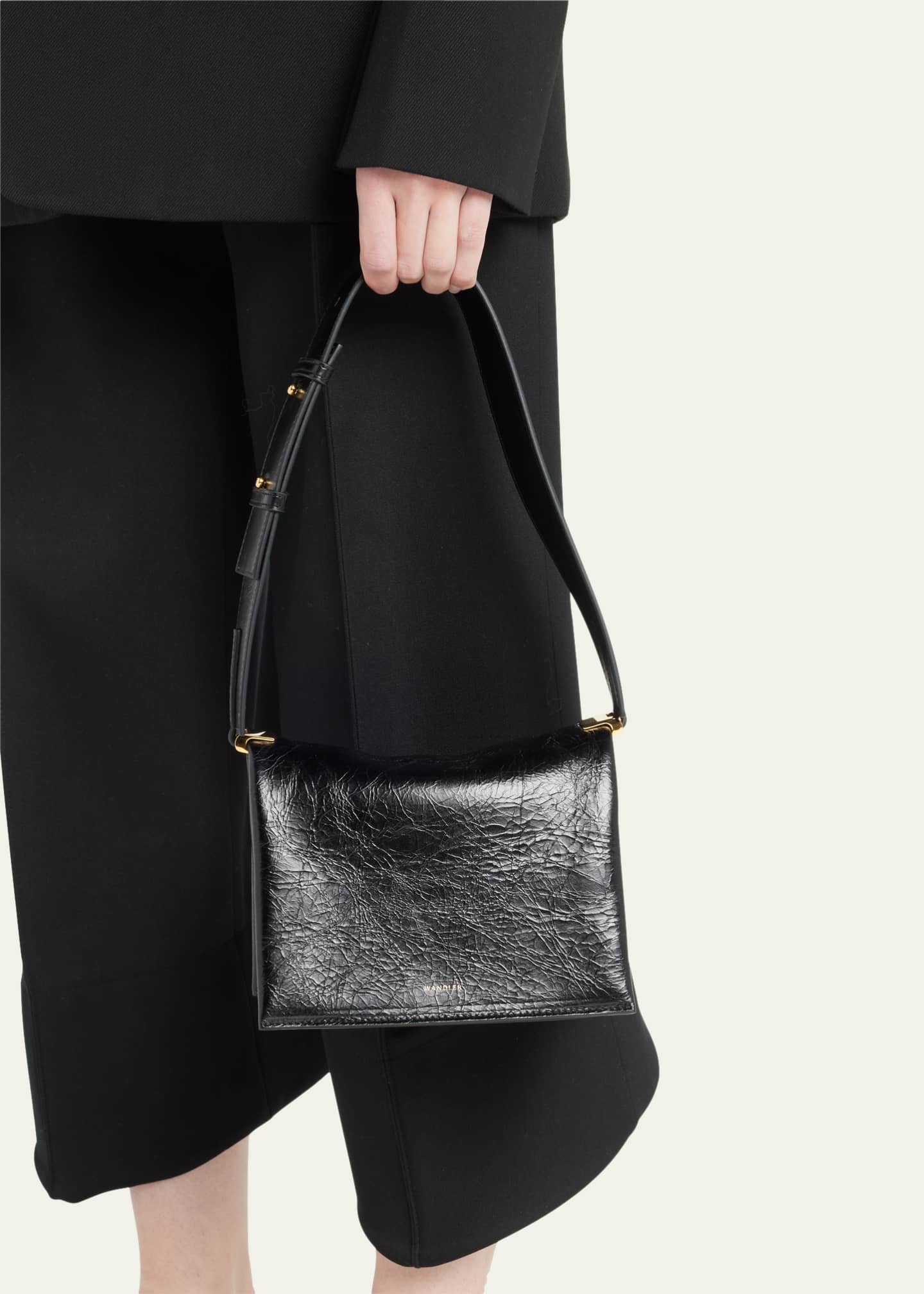 Wandler Uma Crinkled Leather Shoulder Bag - Bergdorf Goodman