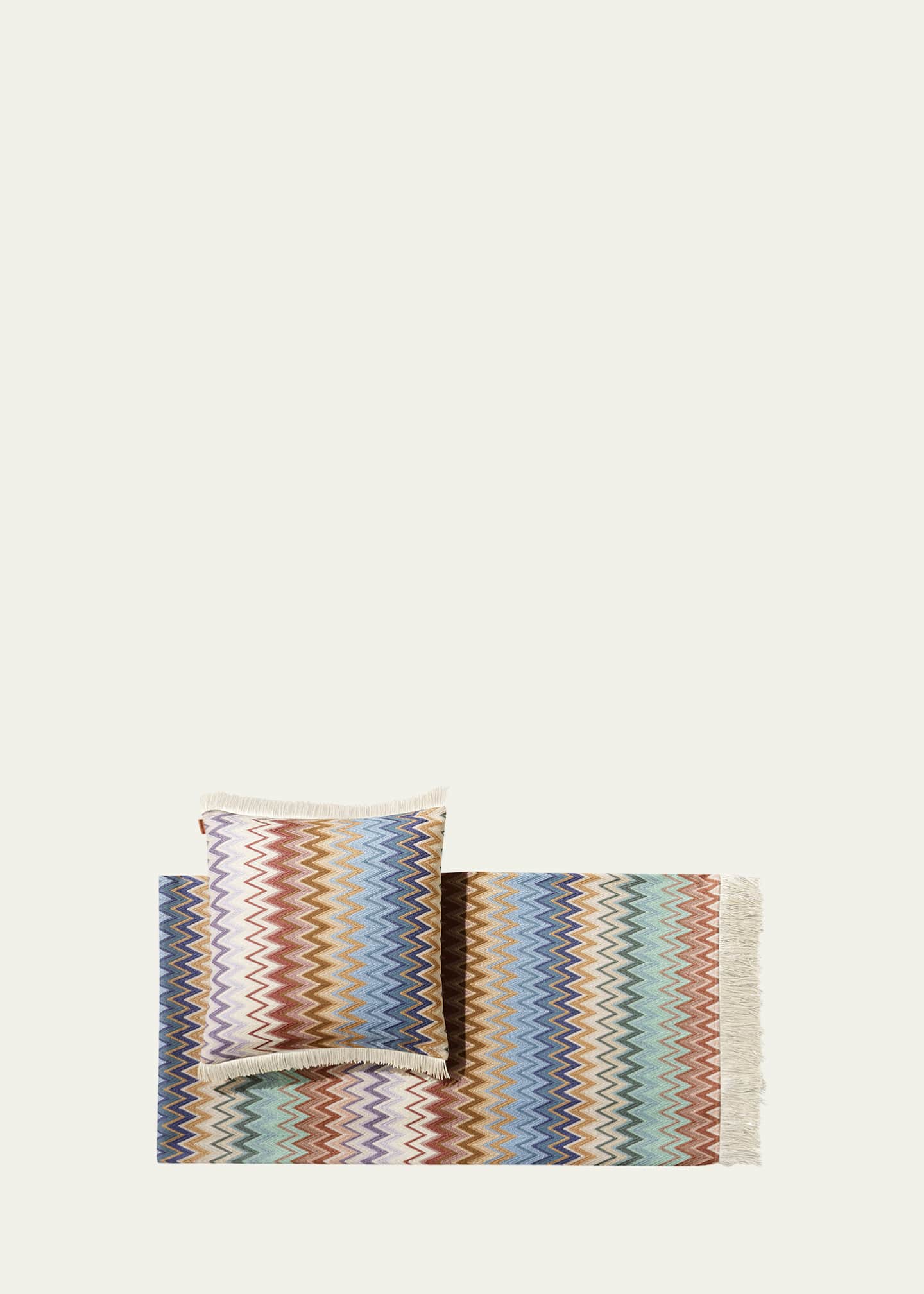 Missoni Home Margot Chevron Fringe Throw Rug Bergdorf Goodman