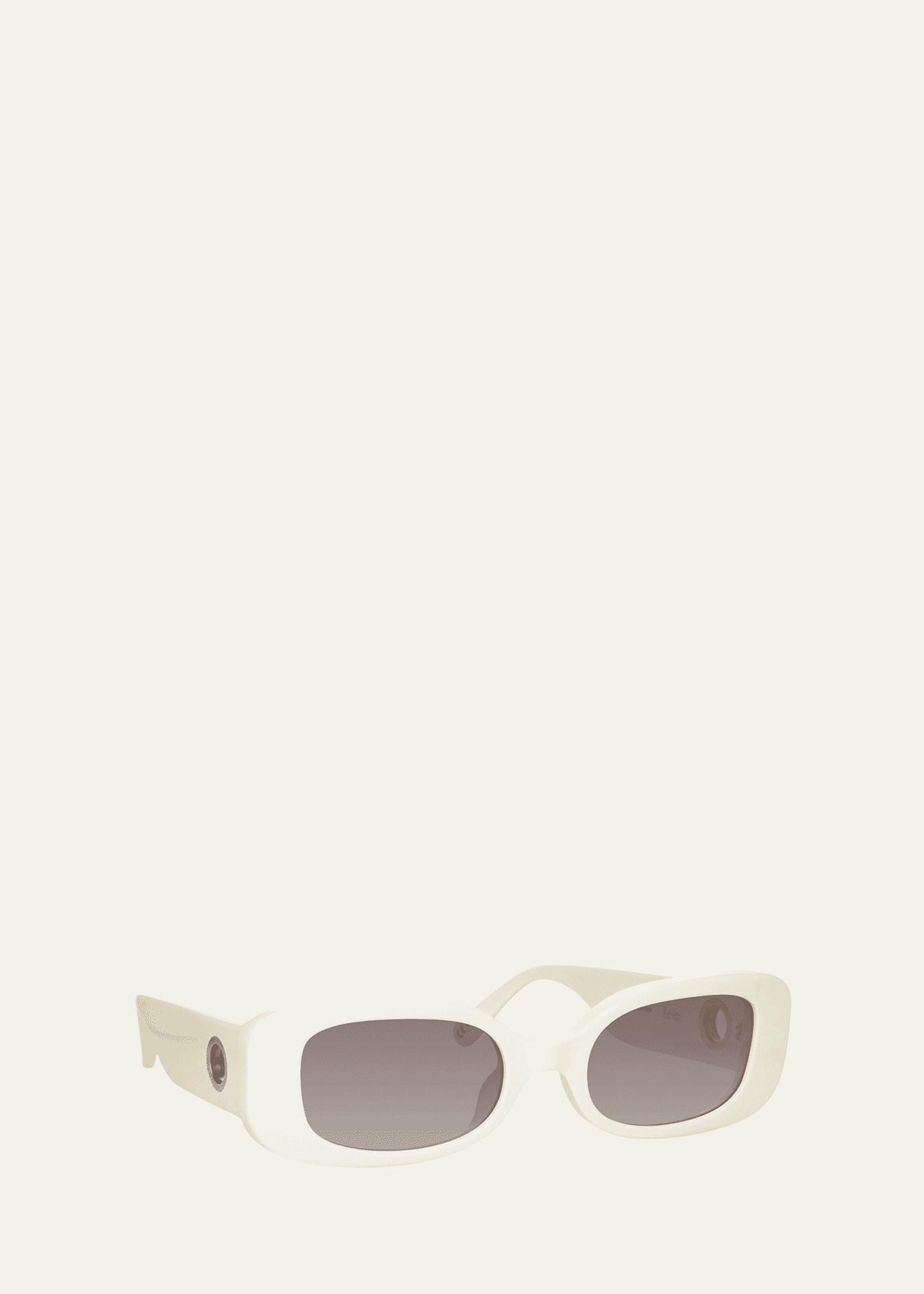 Linda Farrow Lola Rectangle Acetate & Nylon Sunglasses Image 2 of 3
