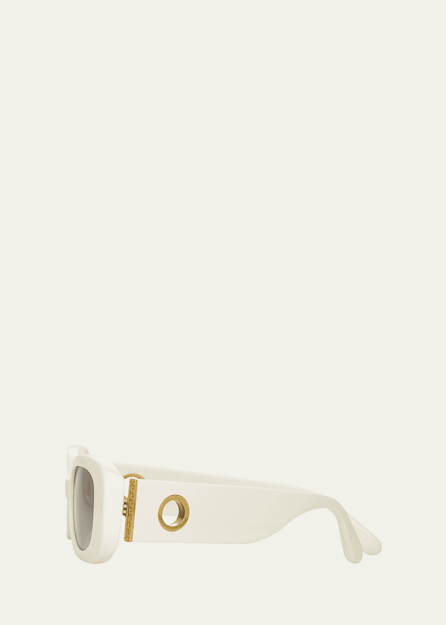 Linda Farrow Lola Rectangle Acetate & Nylon Sunglasses Image 3 of 3