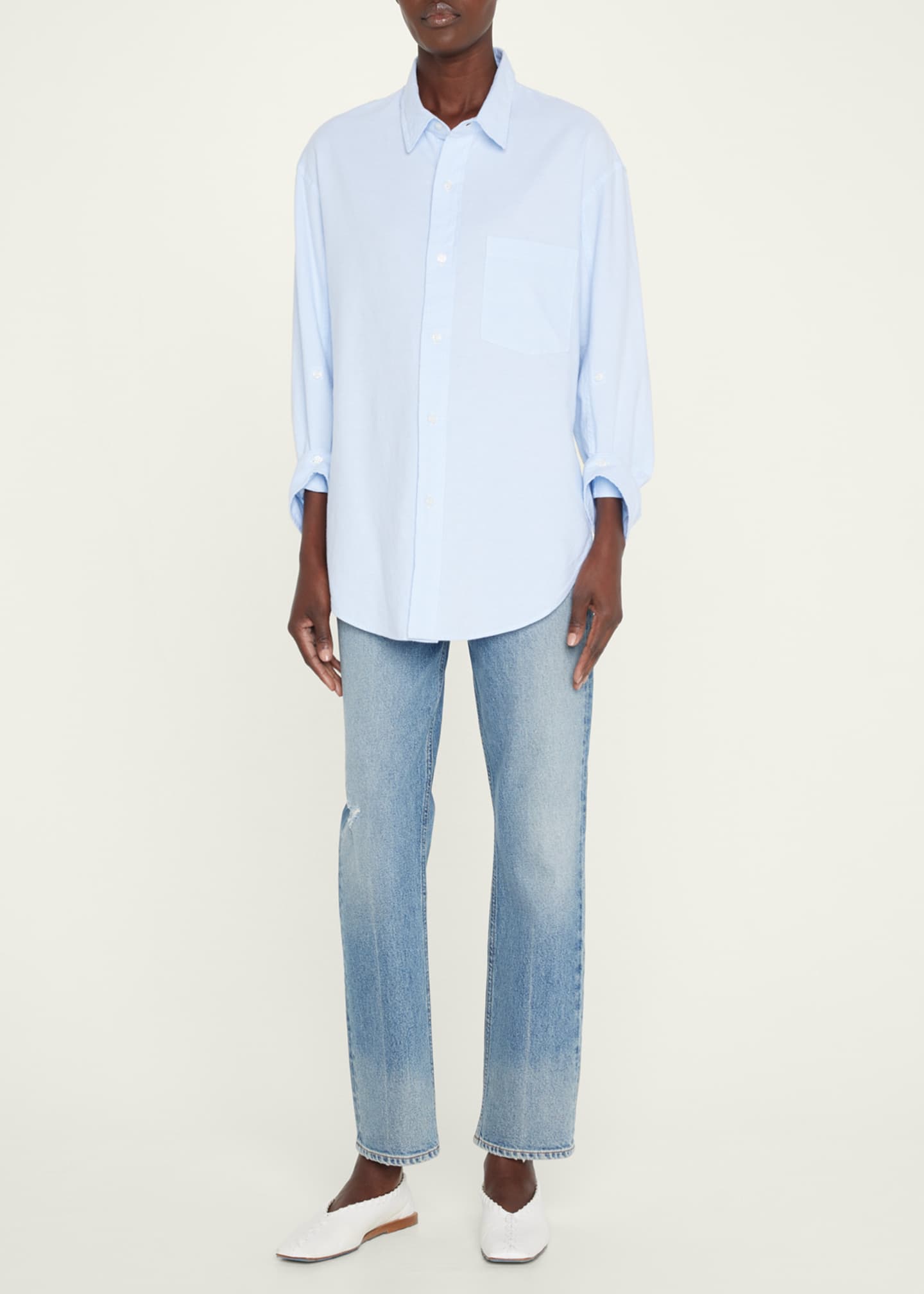 Citizens of Humanity Kayla Oversized Button-Front Shirt Image 2 of 5
