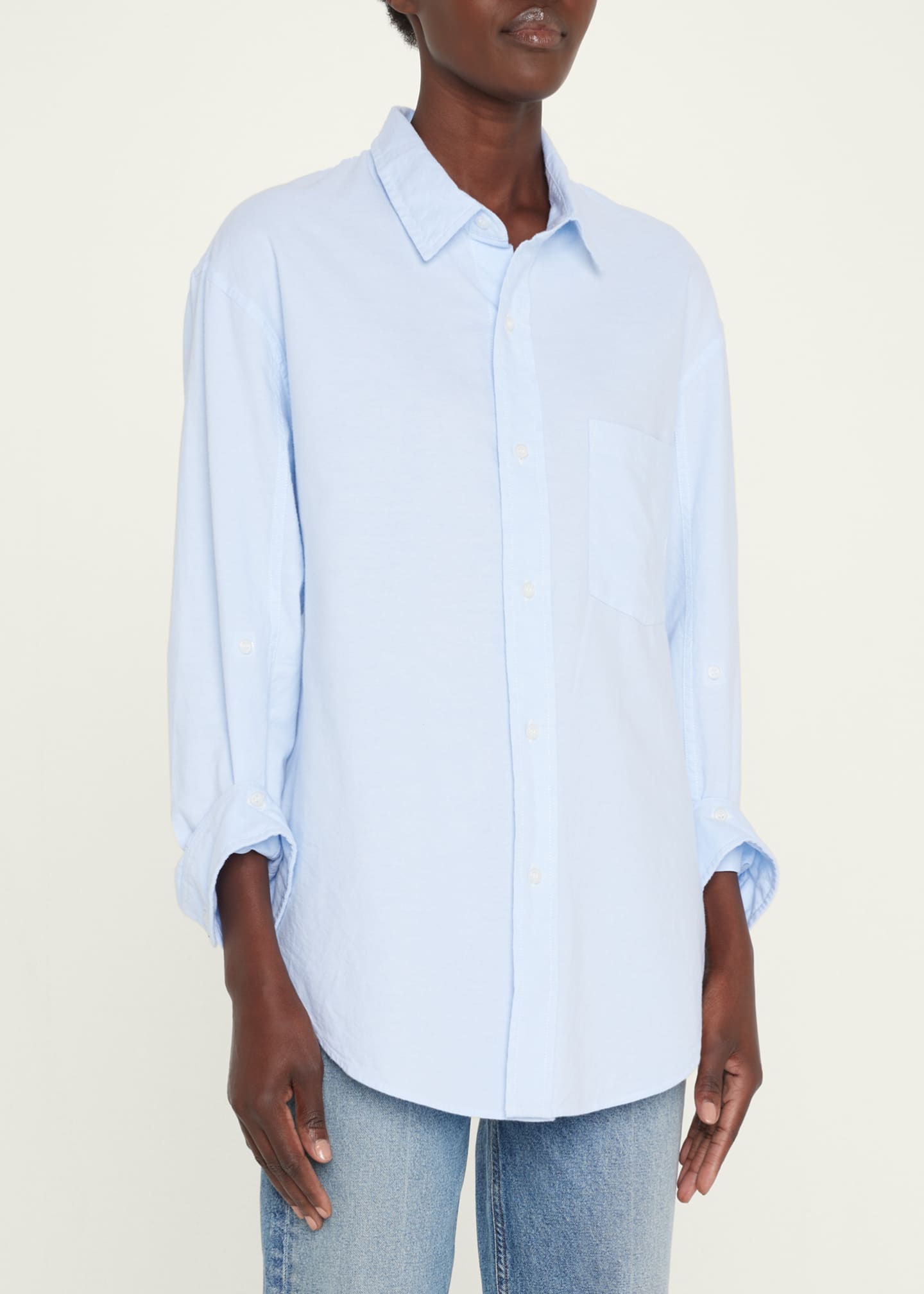Citizens of Humanity Kayla Oversized Button-Front Shirt Image 4 of 5