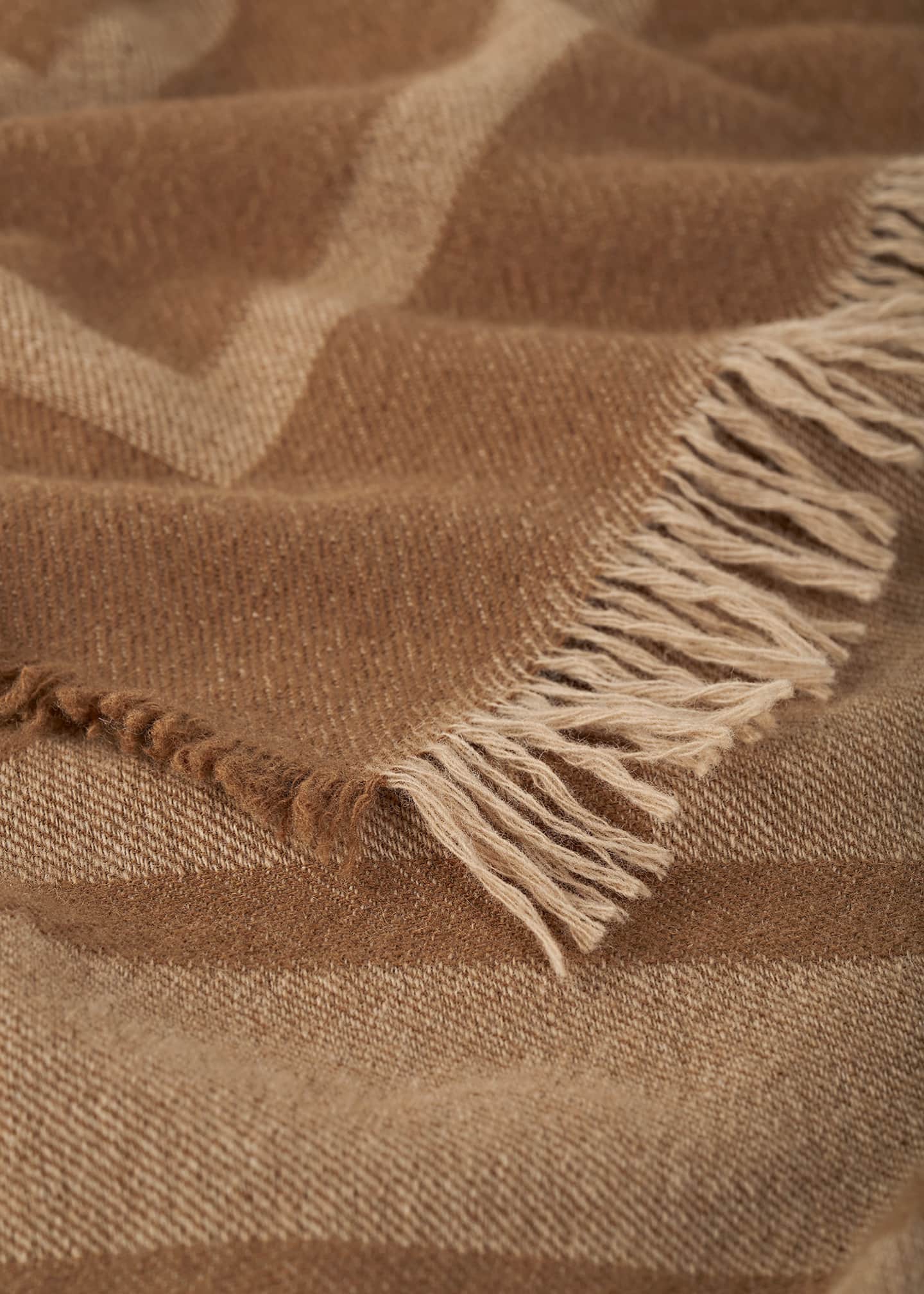 Toteme Monogram Cashmere-Blend Scarf Image 4 of 4