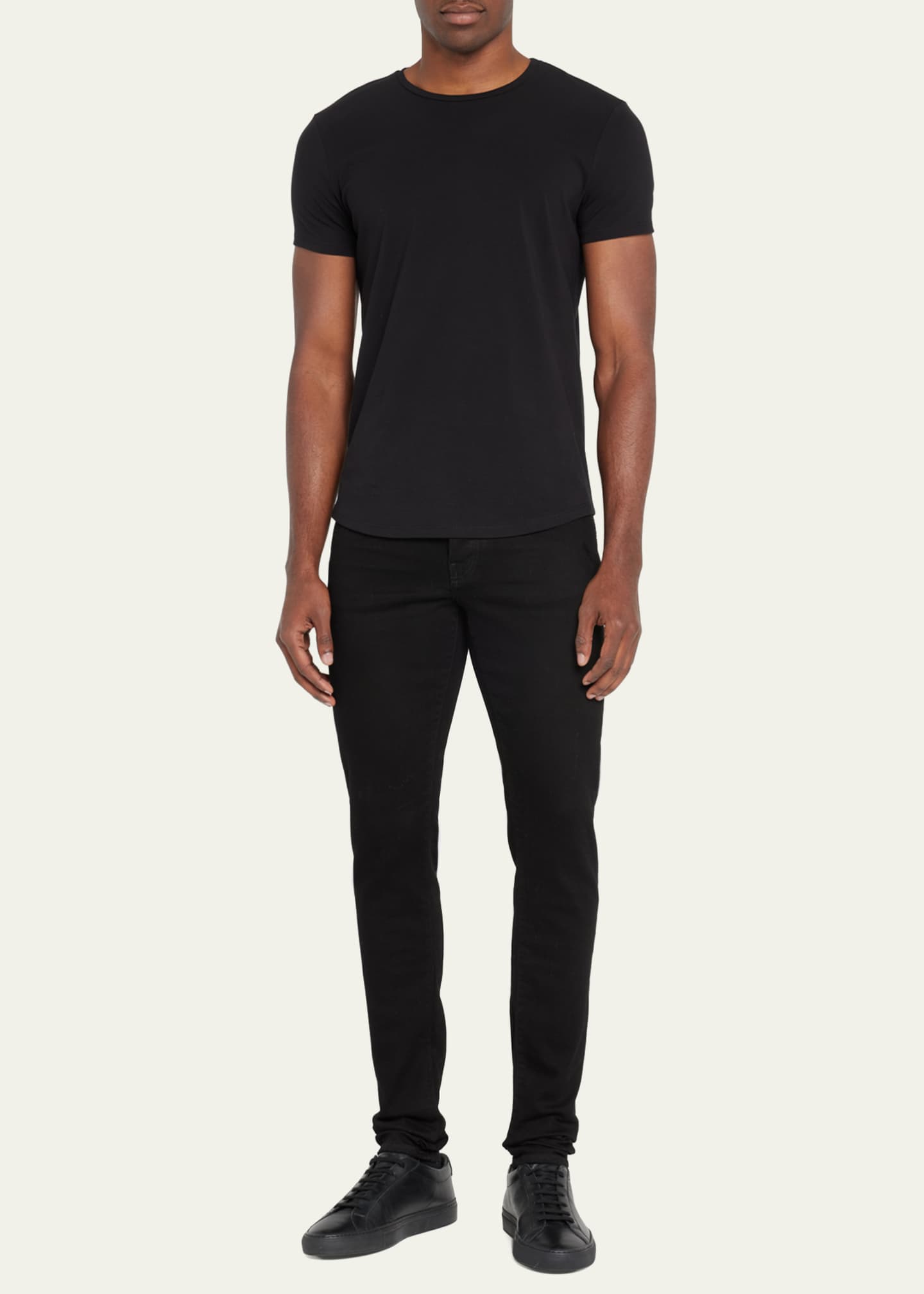 monfrere Men's Dann Solid Crew T-Shirt Image 2 of 5