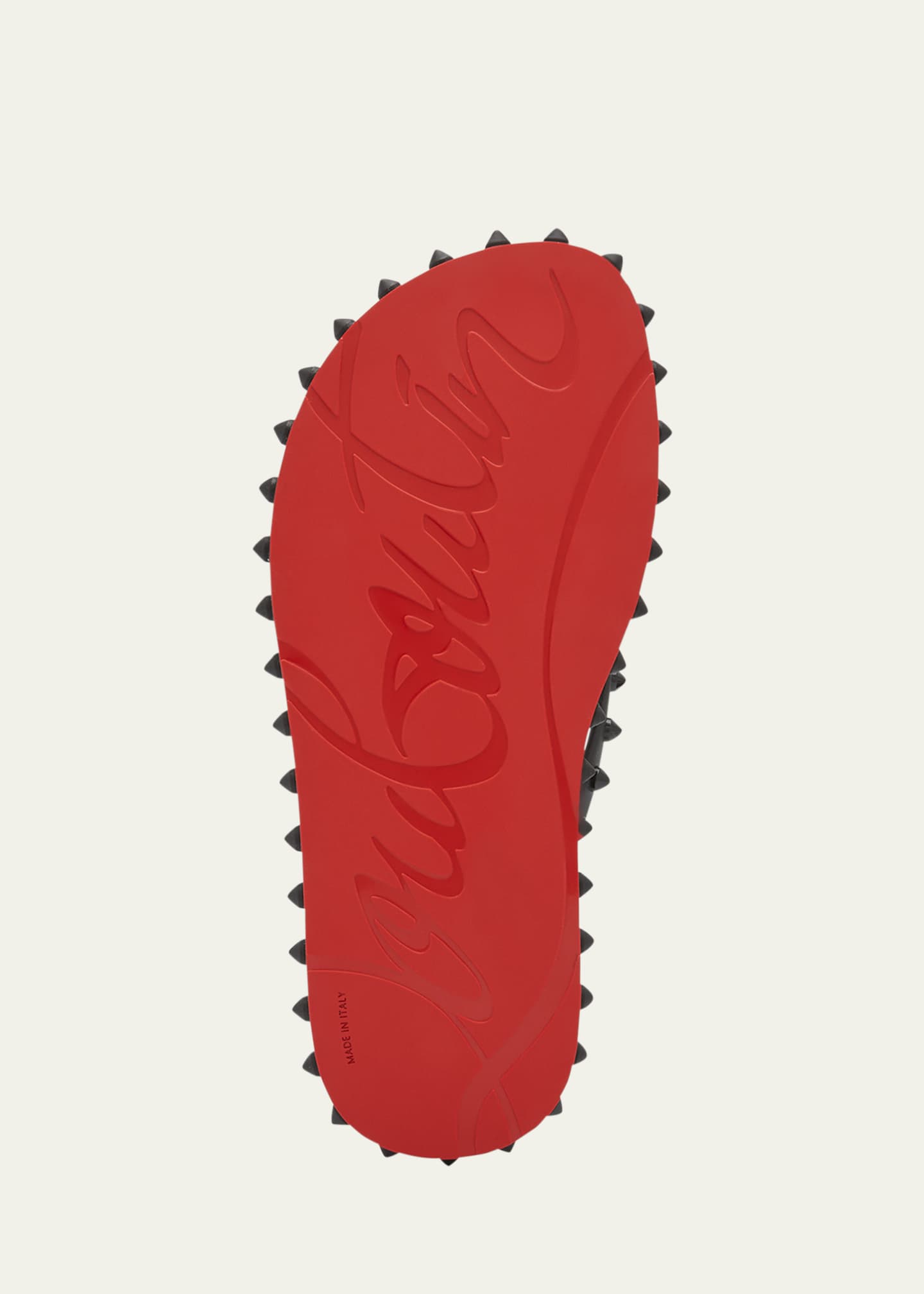 Christian Louboutin Loubi Donna Spike Red Sole Flip Flops Image 7 of 8