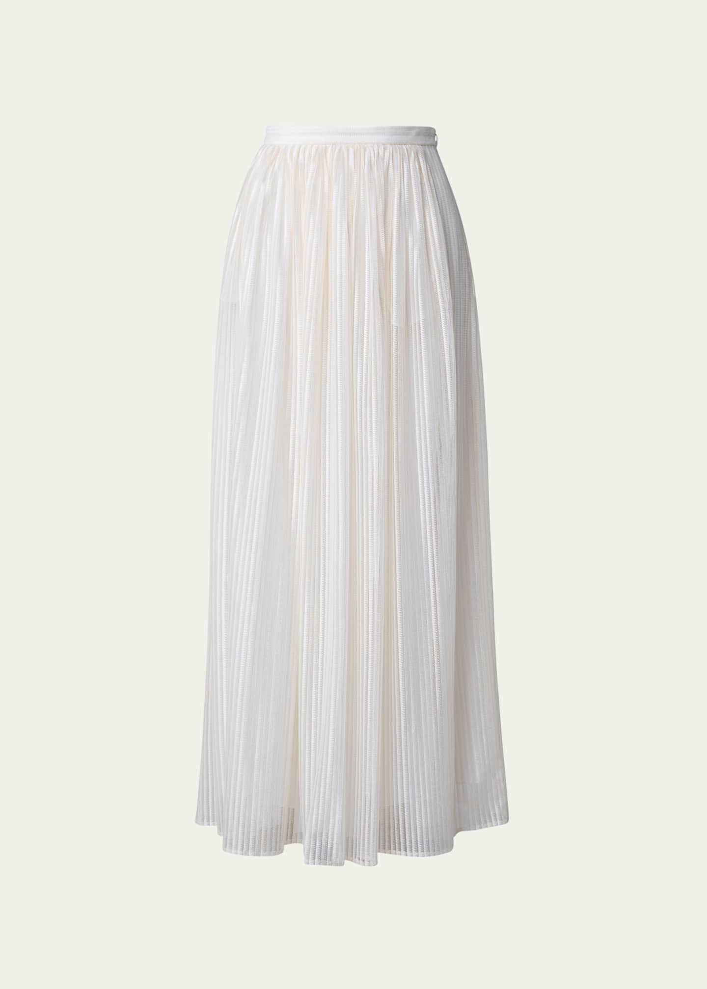 Akris Pleated Lace Maxi Skirt Bergdorf Goodman 