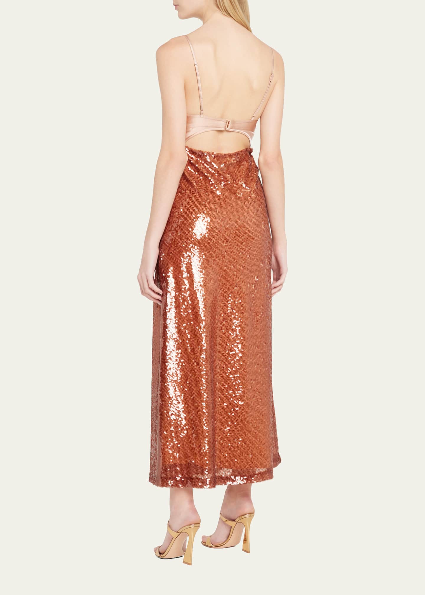 A.L.C. Gisele Sequined Midi Dress Bergdorf Goodman