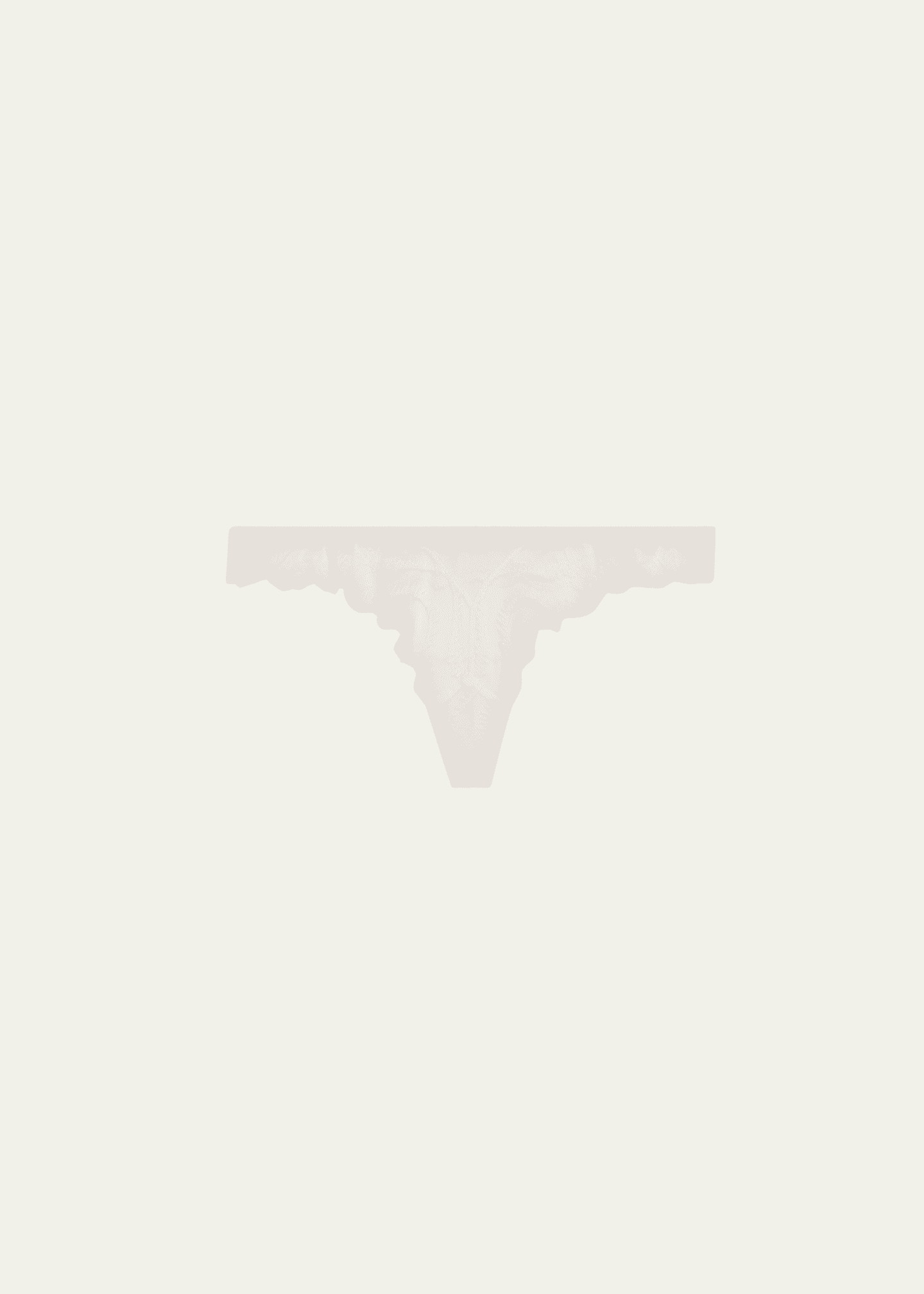 Kiki De Montparnasse Leche Moi Scalloped Lace Thong Image 1 of 2