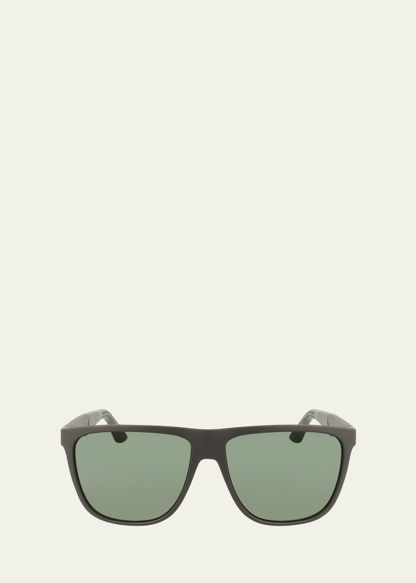 Ferragamo Men's Gancini Flat-Top Navigator Sunglasses - Bergdorf