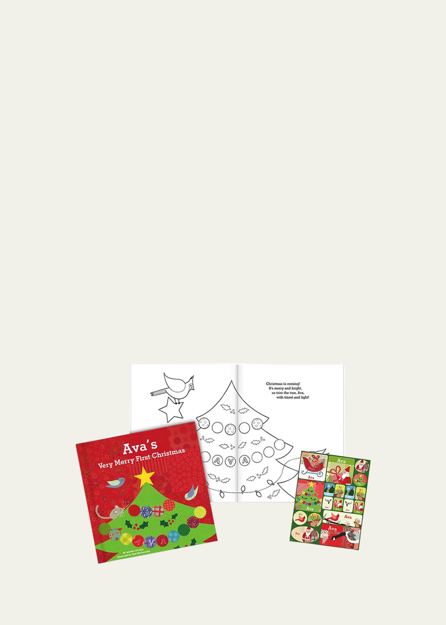 Personalized Christmas Coloring Book