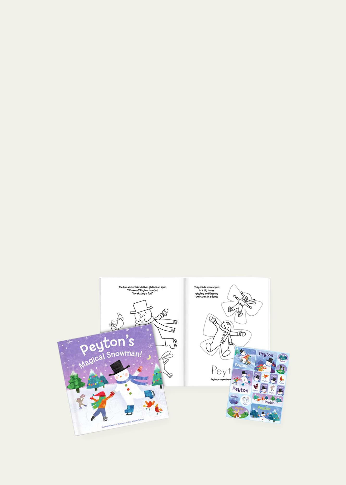 I See Me! My Magical Snowman Personalized Book, Coloring Book & Sticker Gift Set Image 2 of 2