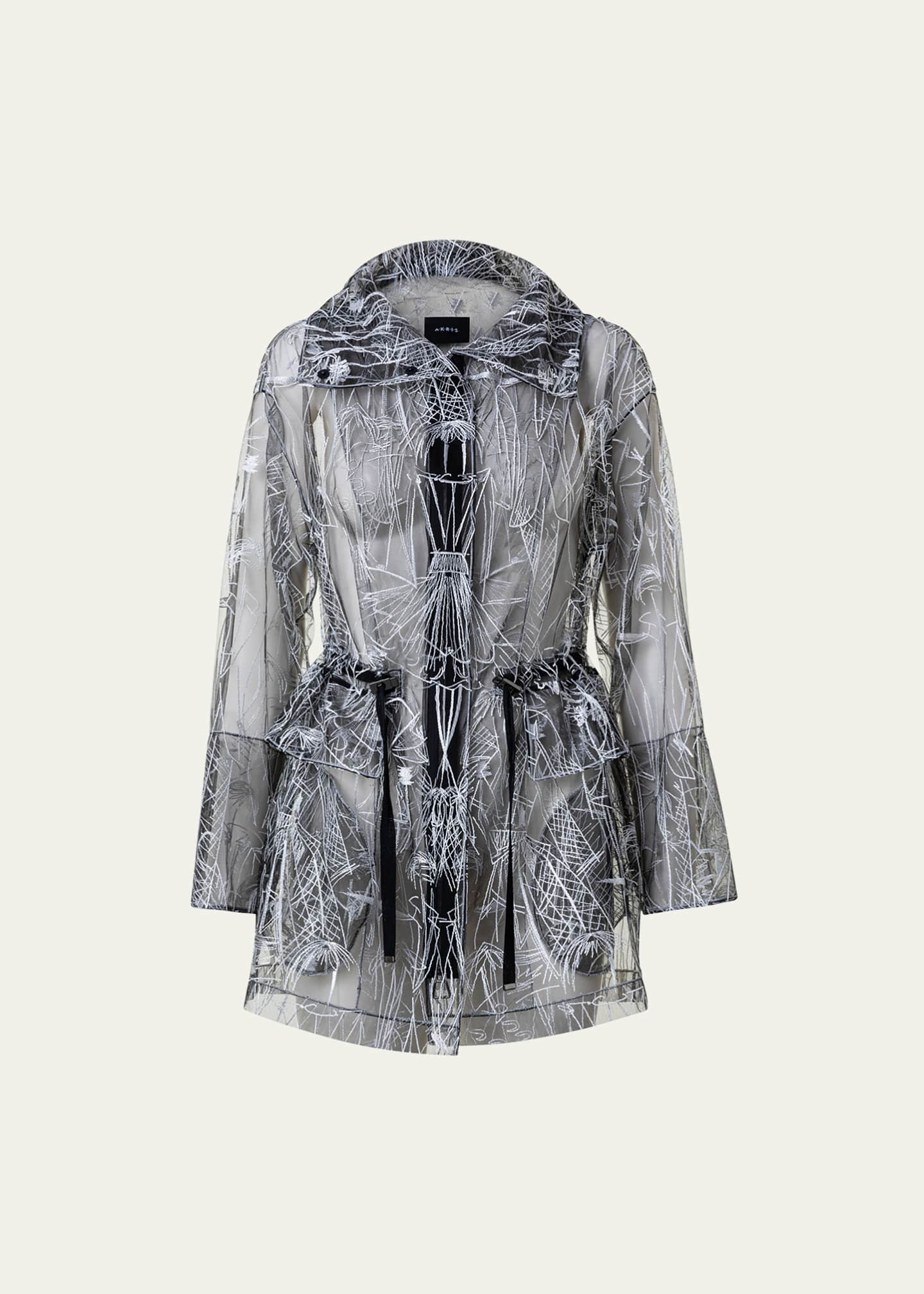 Embroidered clearance parka coat