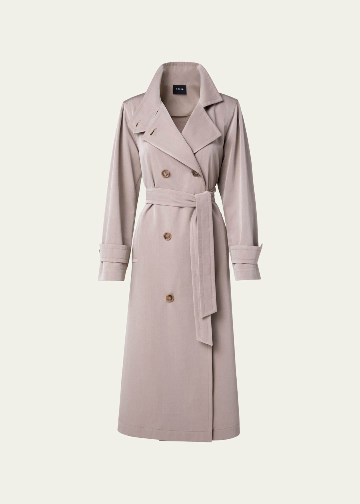 Akris Ona Classic Belted Trench Coat Bergdorf Goodman