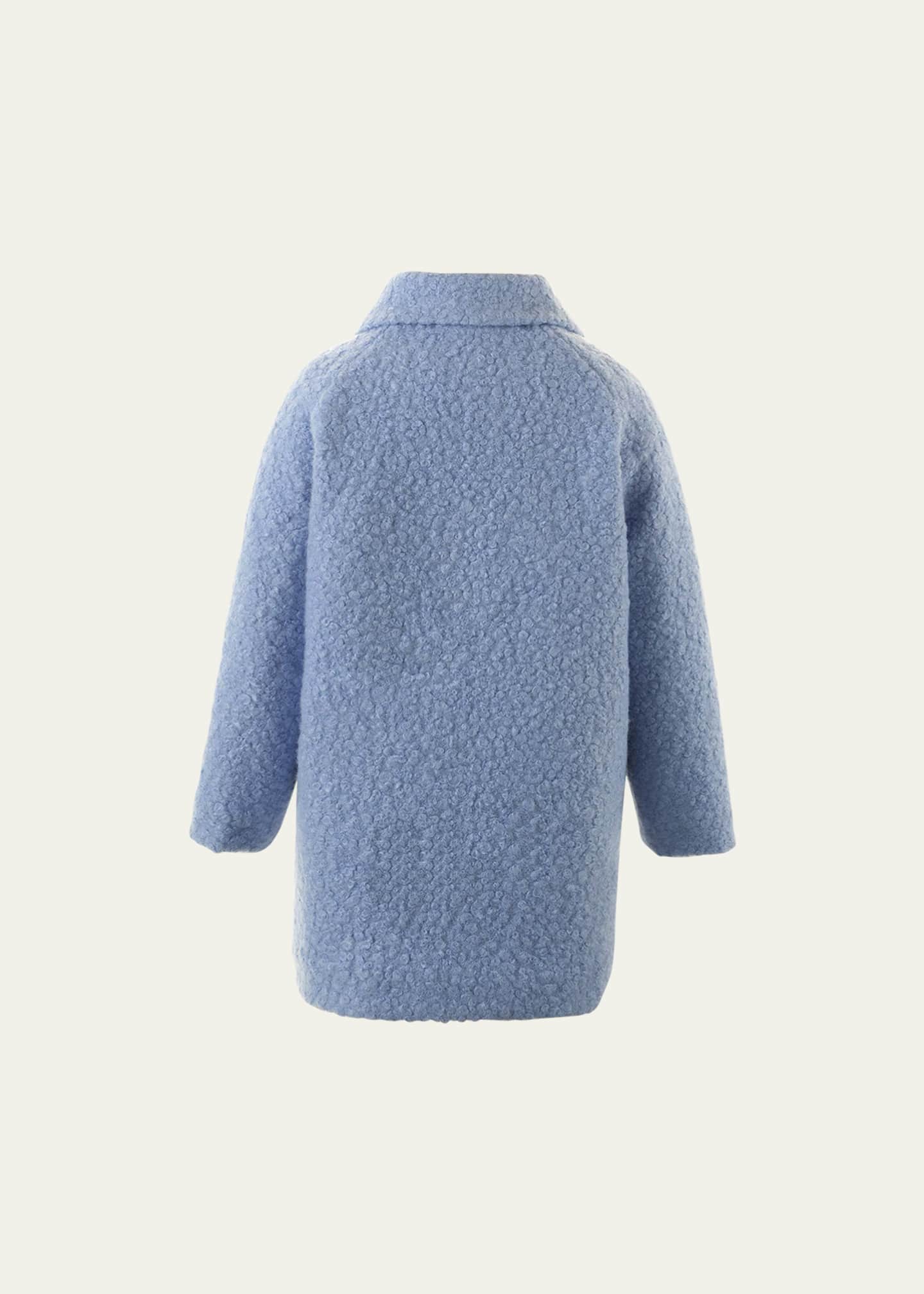 Rachel Riley Girl s Bow Buttons Boucle Coat Size 2 10